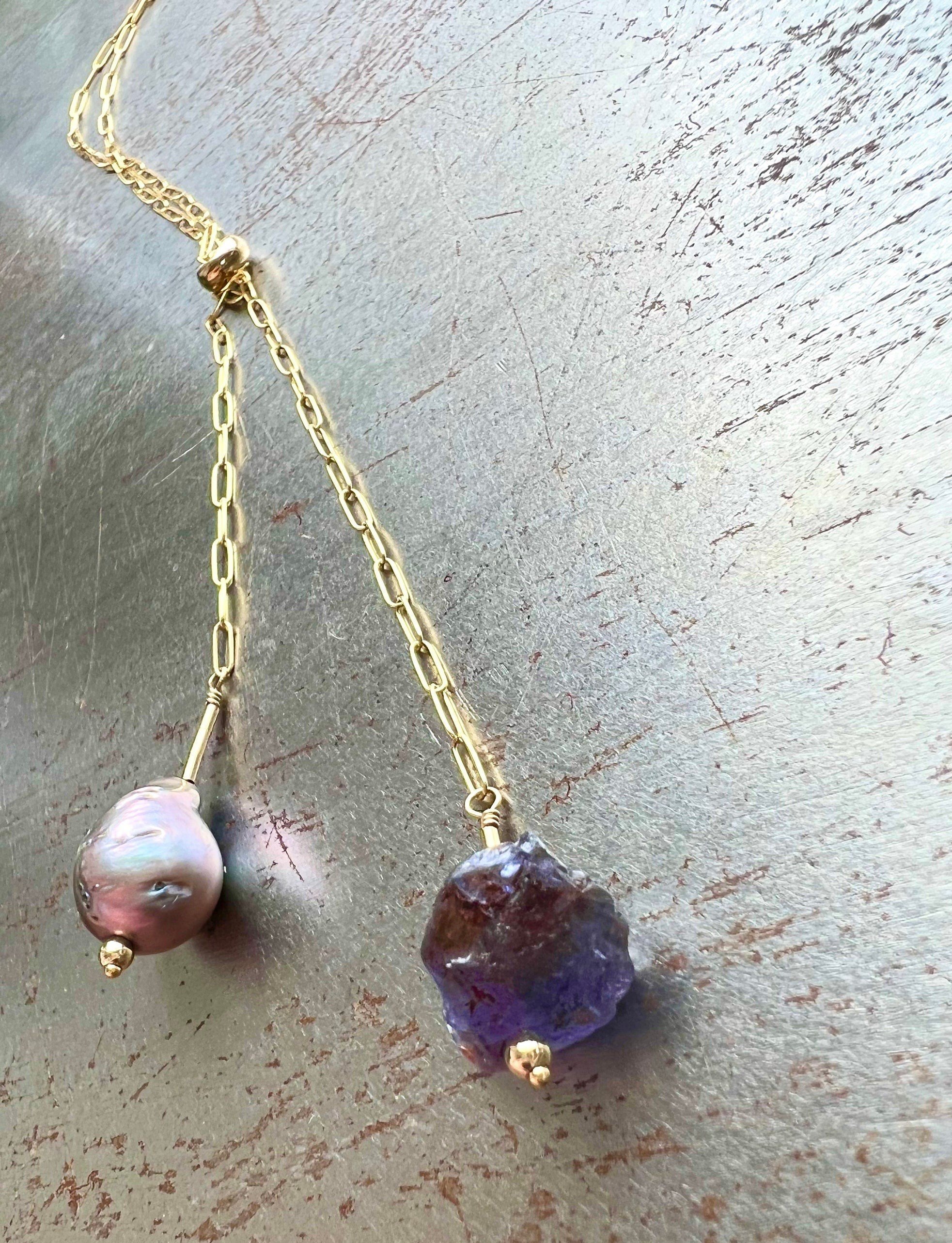 BETTY Bolo Necklace Top Angle View