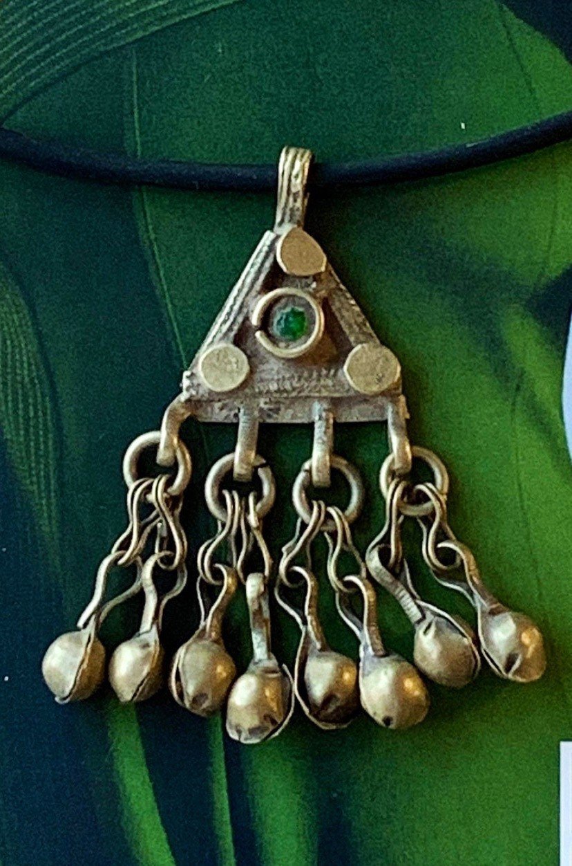 JADE Statement Necklace Front View Up Close