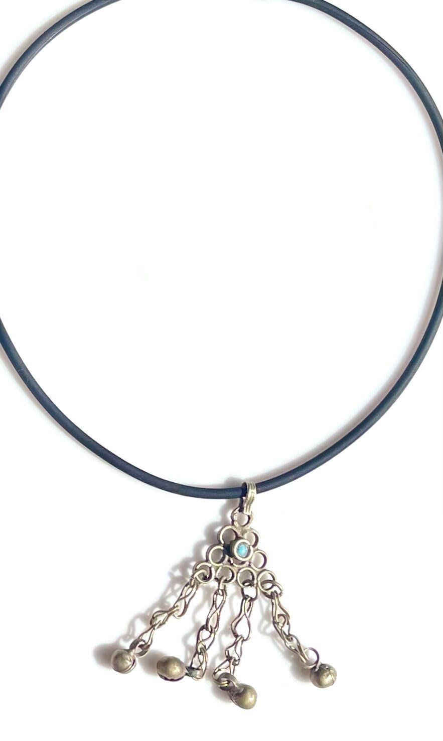HOLLISTER Antique Pendant Necklace Front View Up Close