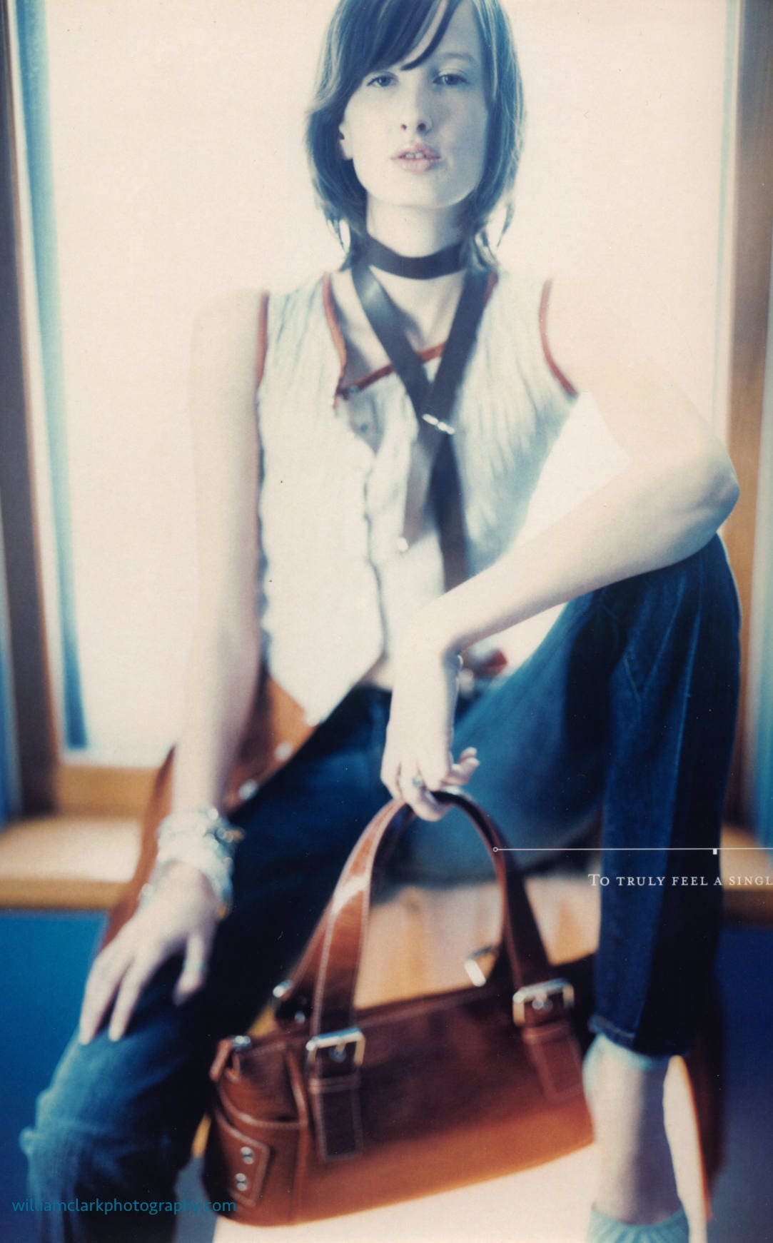 PRINCETON Skinny Silk Scarf Press Shot