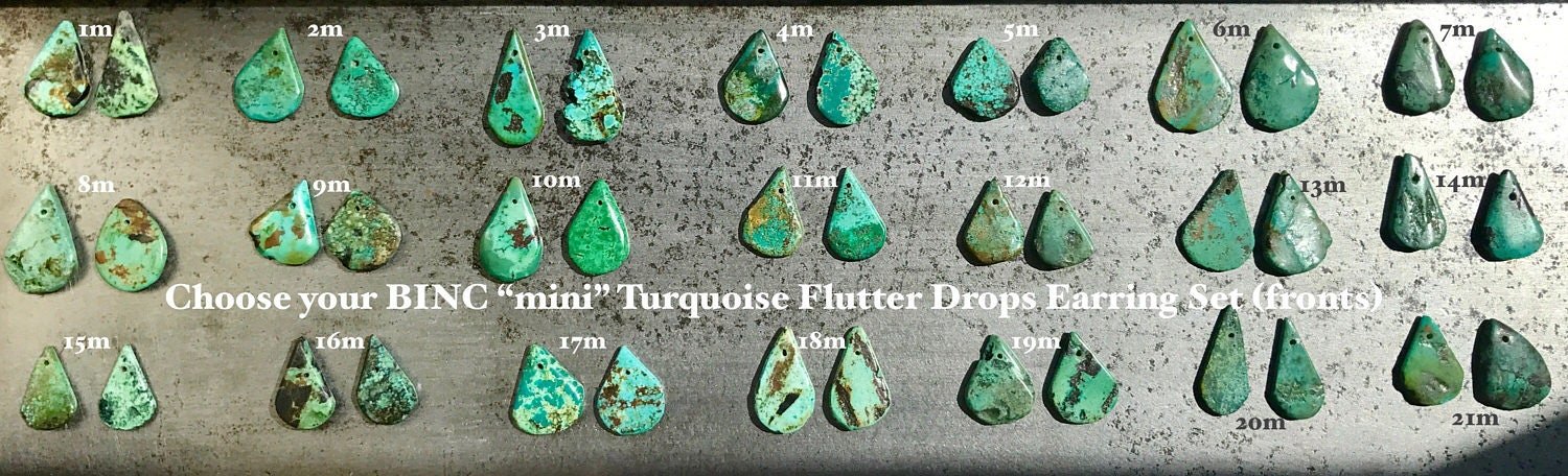 PHOENIX Mini Turquoise Earrings Color Choices