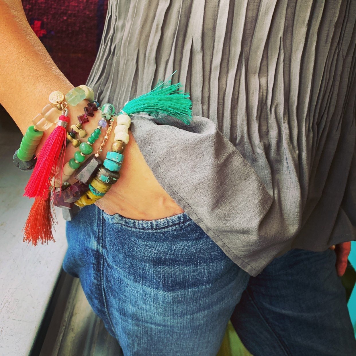 PEITY Bracelet Model Wearing On Wrist