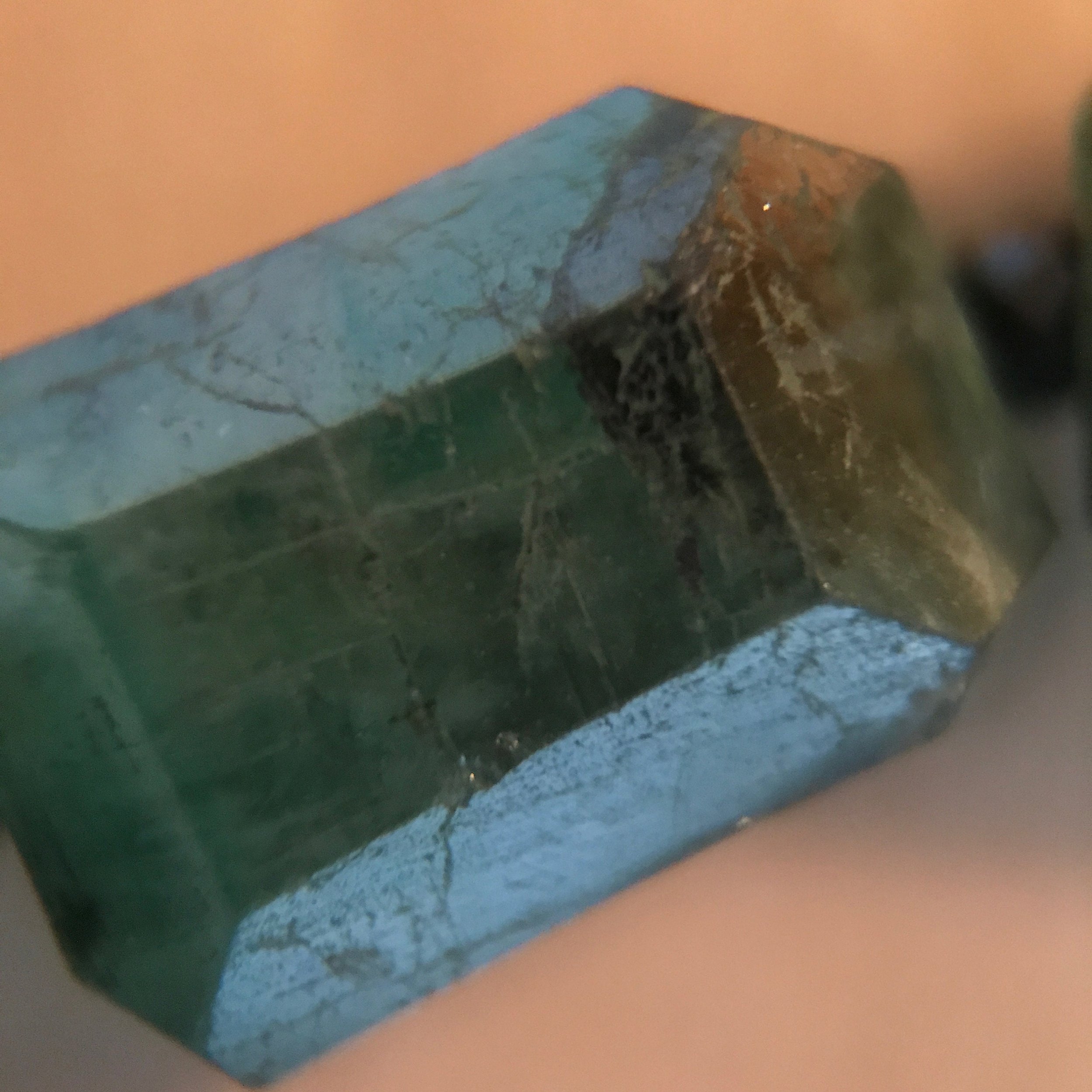 FALCON Emerald Pyrite Bracelet Close Up View