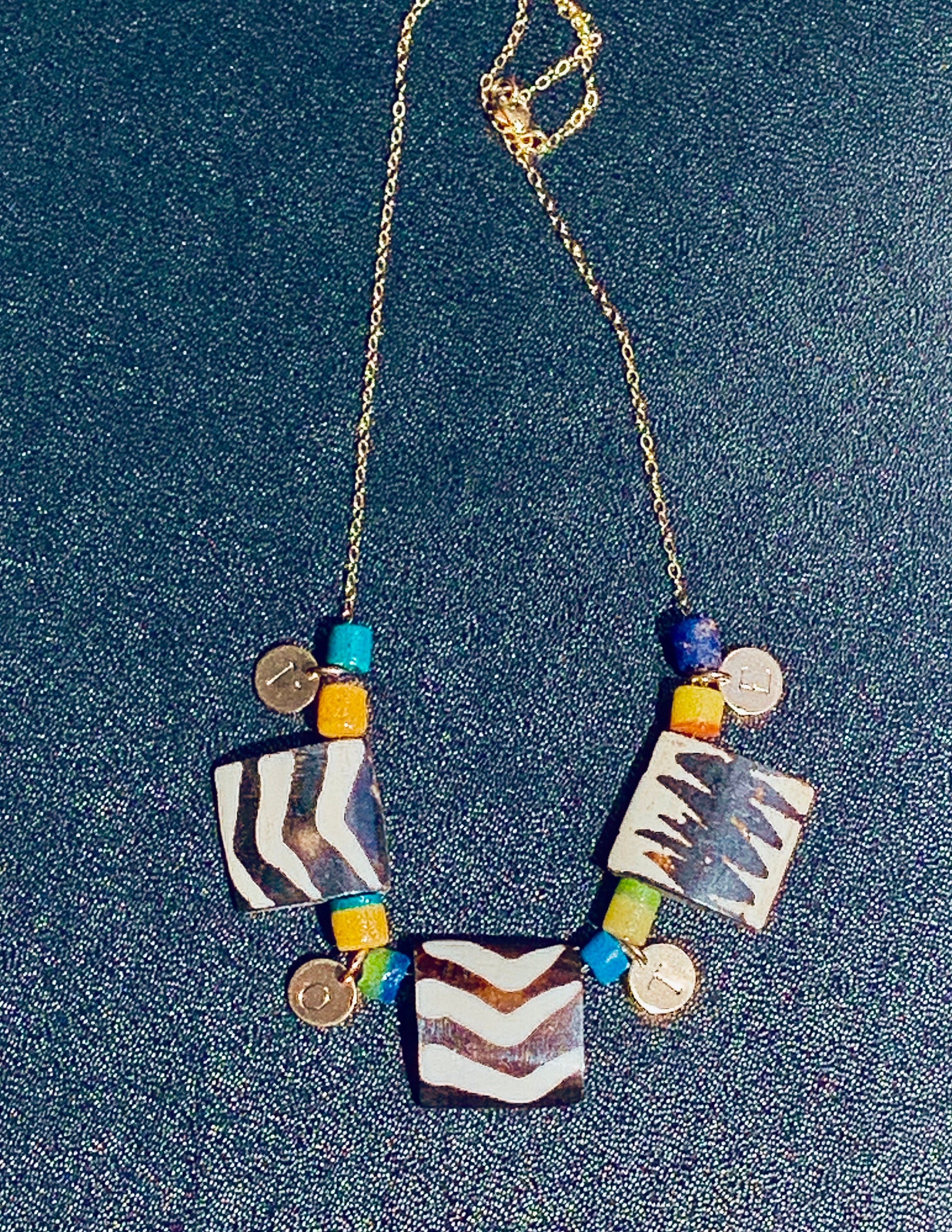 MICHELLE Beaded Necklace On Display