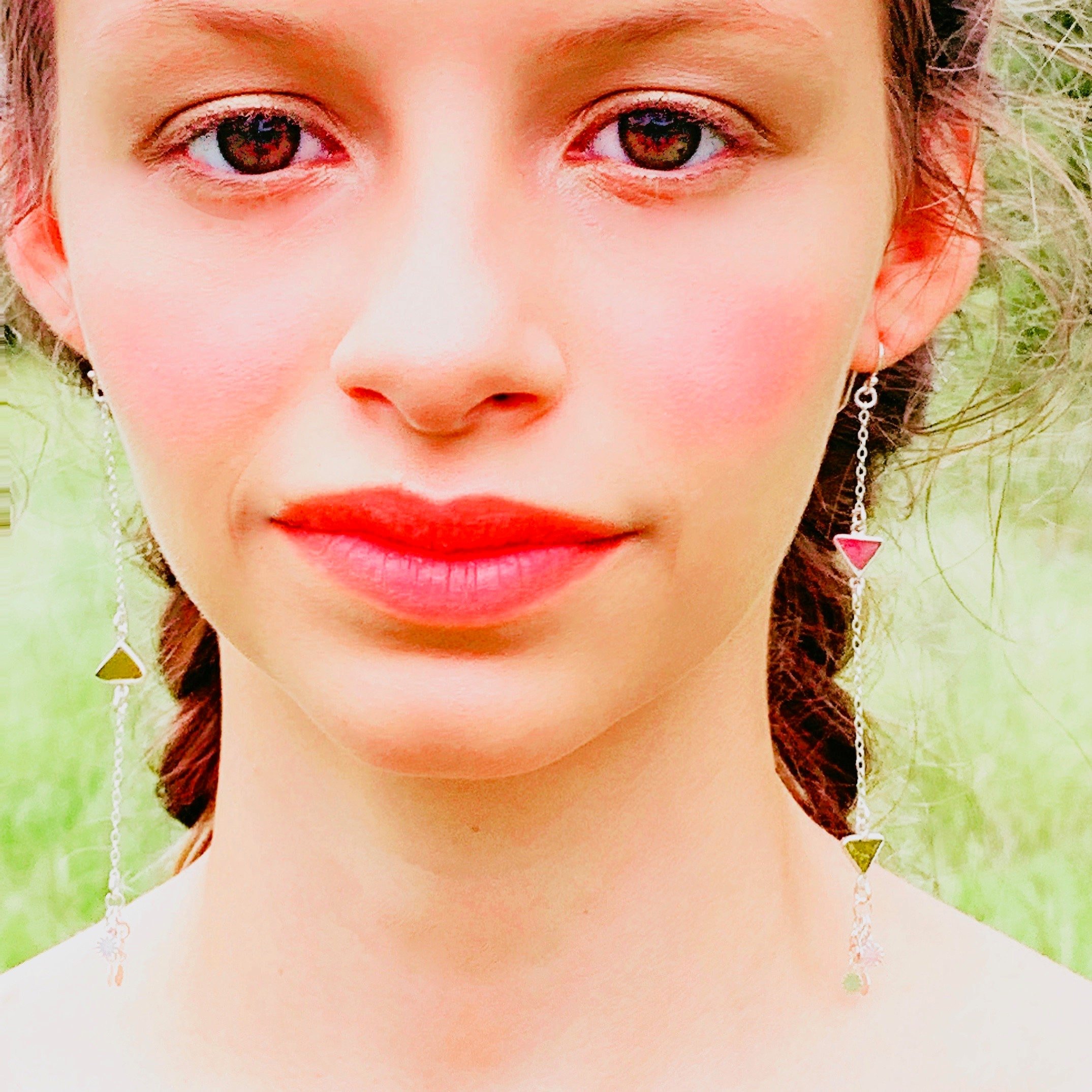 BEATRIX Earrings Model Wearing