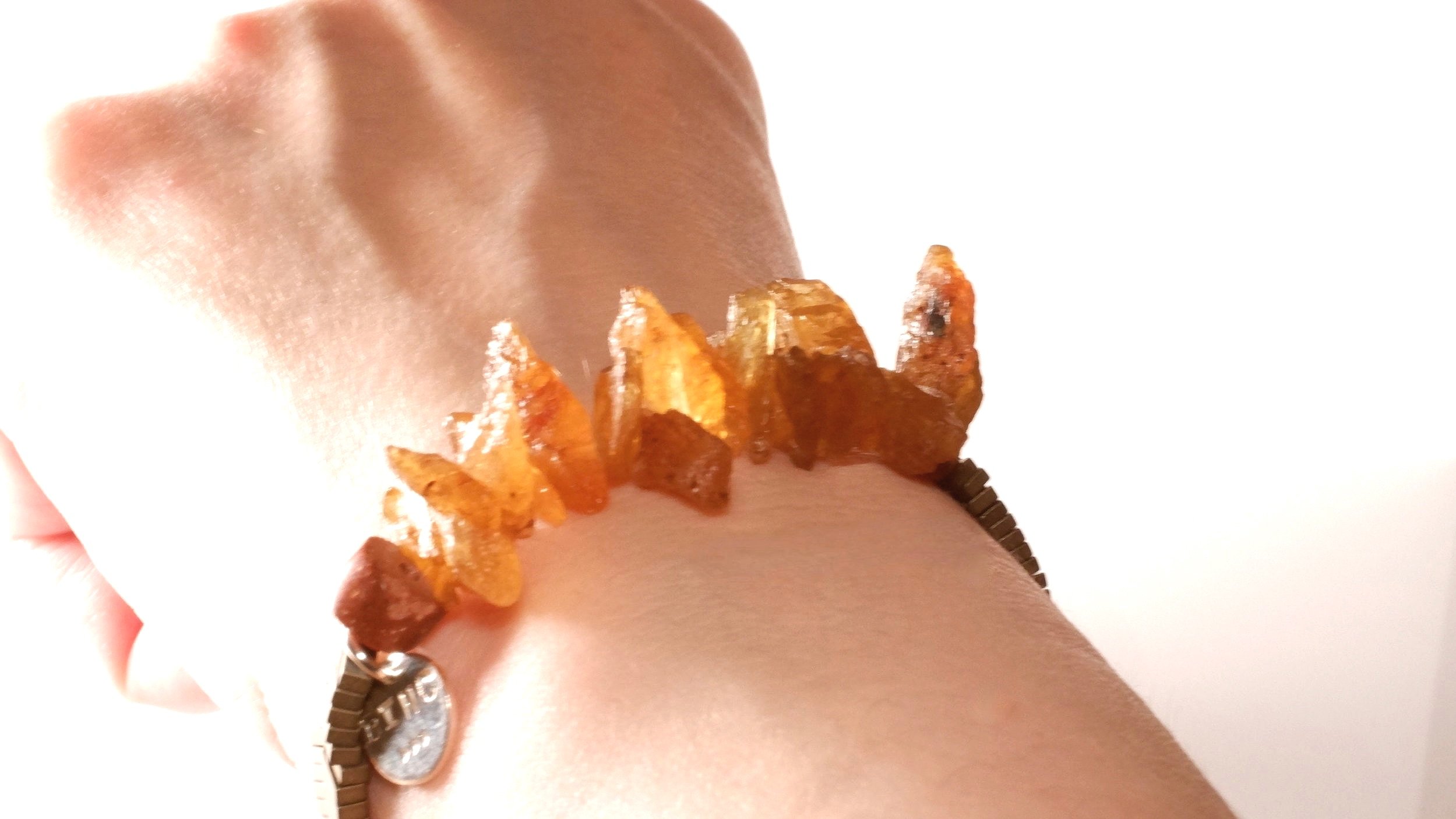 LUCHIA Jeweled Bracelet On Wrist Angle View