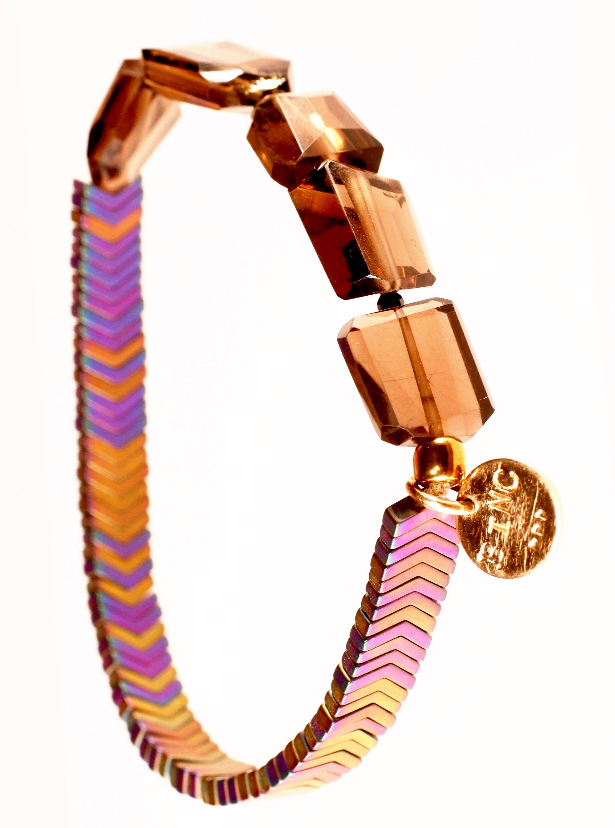 JASMINE Jeweled Bracelet Top Front View