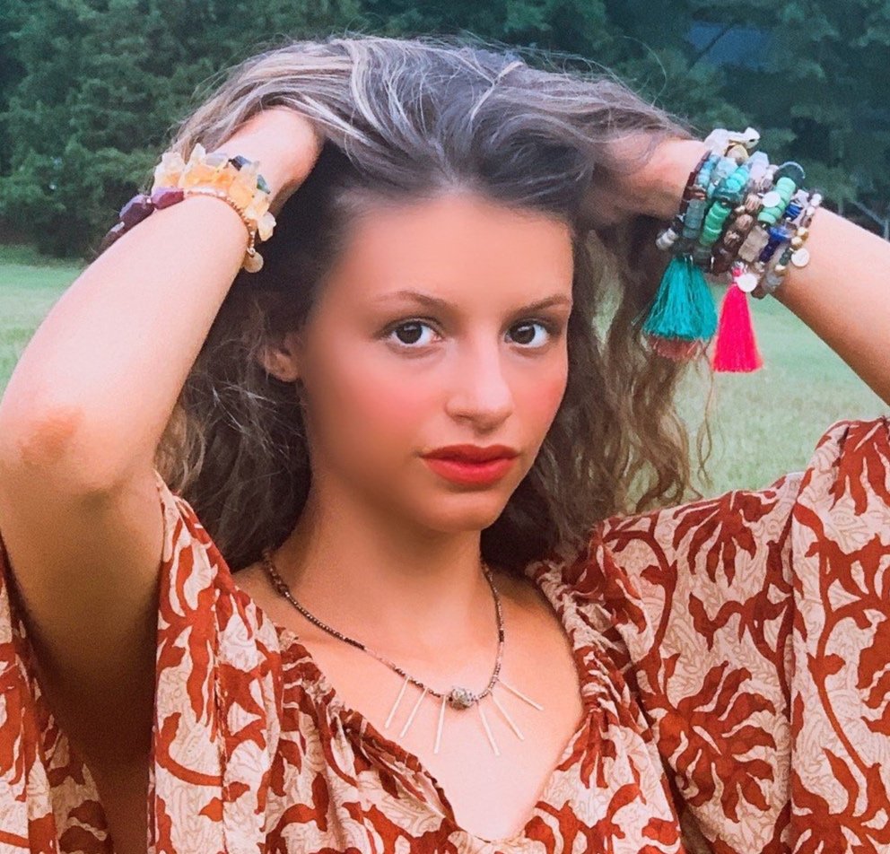 ASTRID Necklace Model Wearing