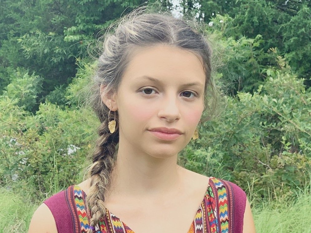 AUGUST Earrings Model Wearing
