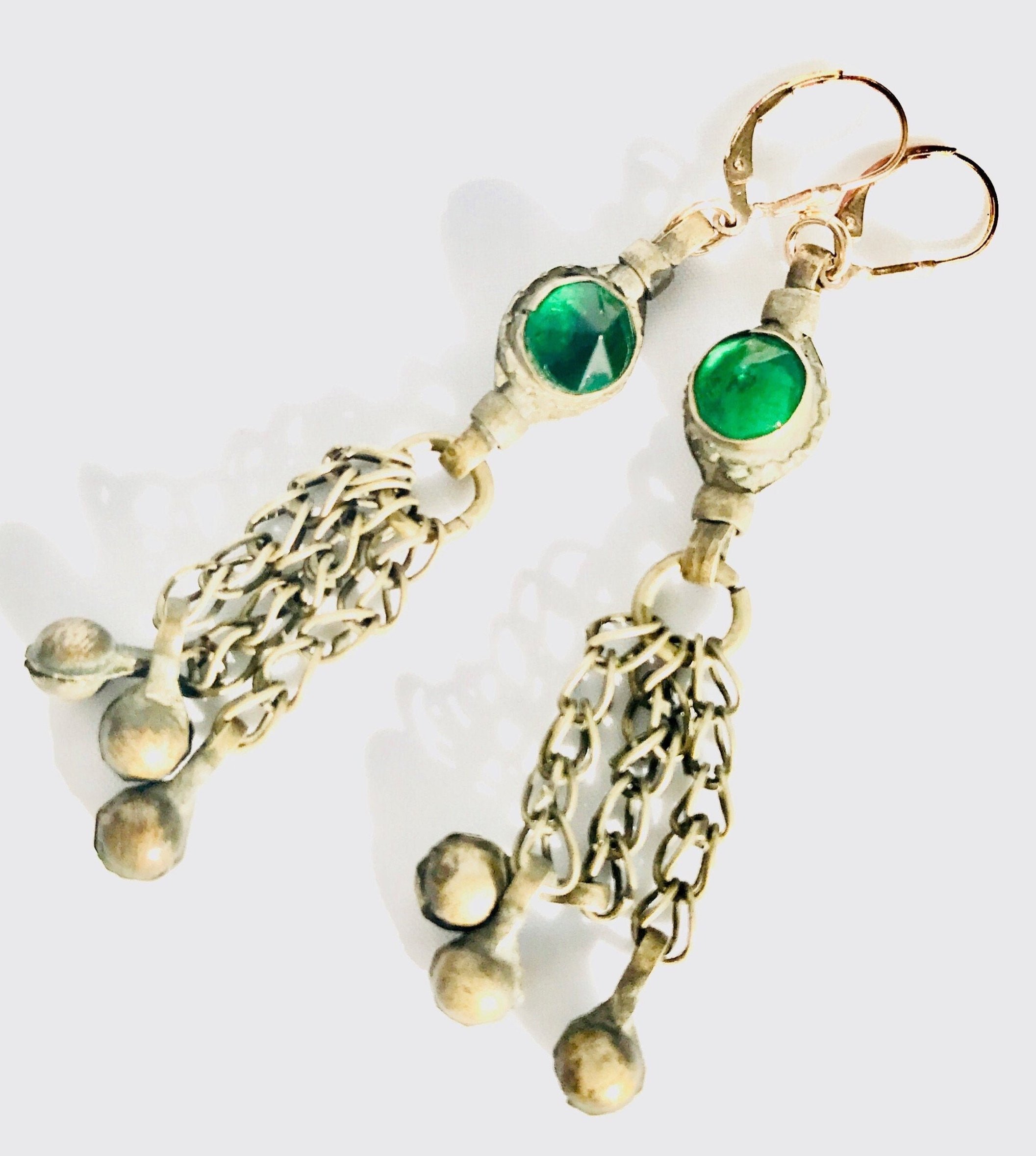 RILEY Flutter Drop Earrings Top Angle View
