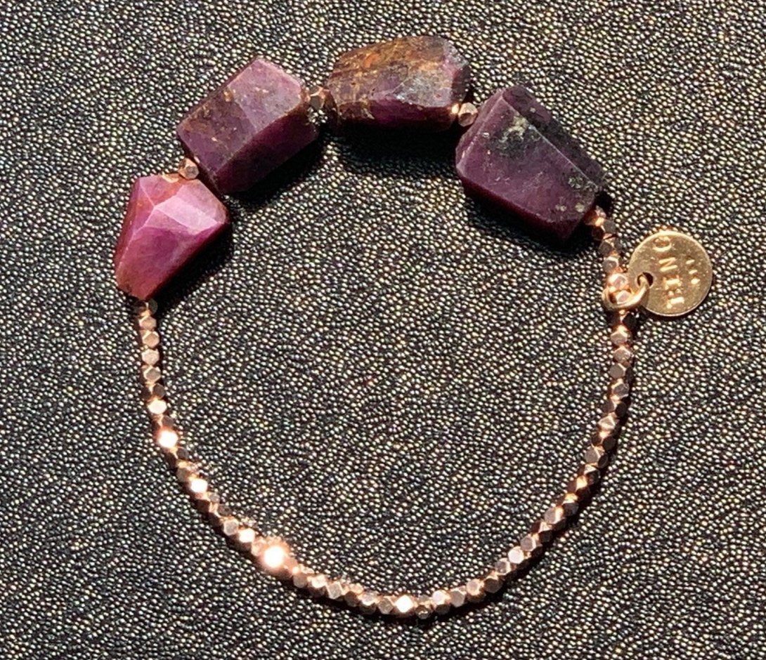 AURORA Ruby Bracelet Top View