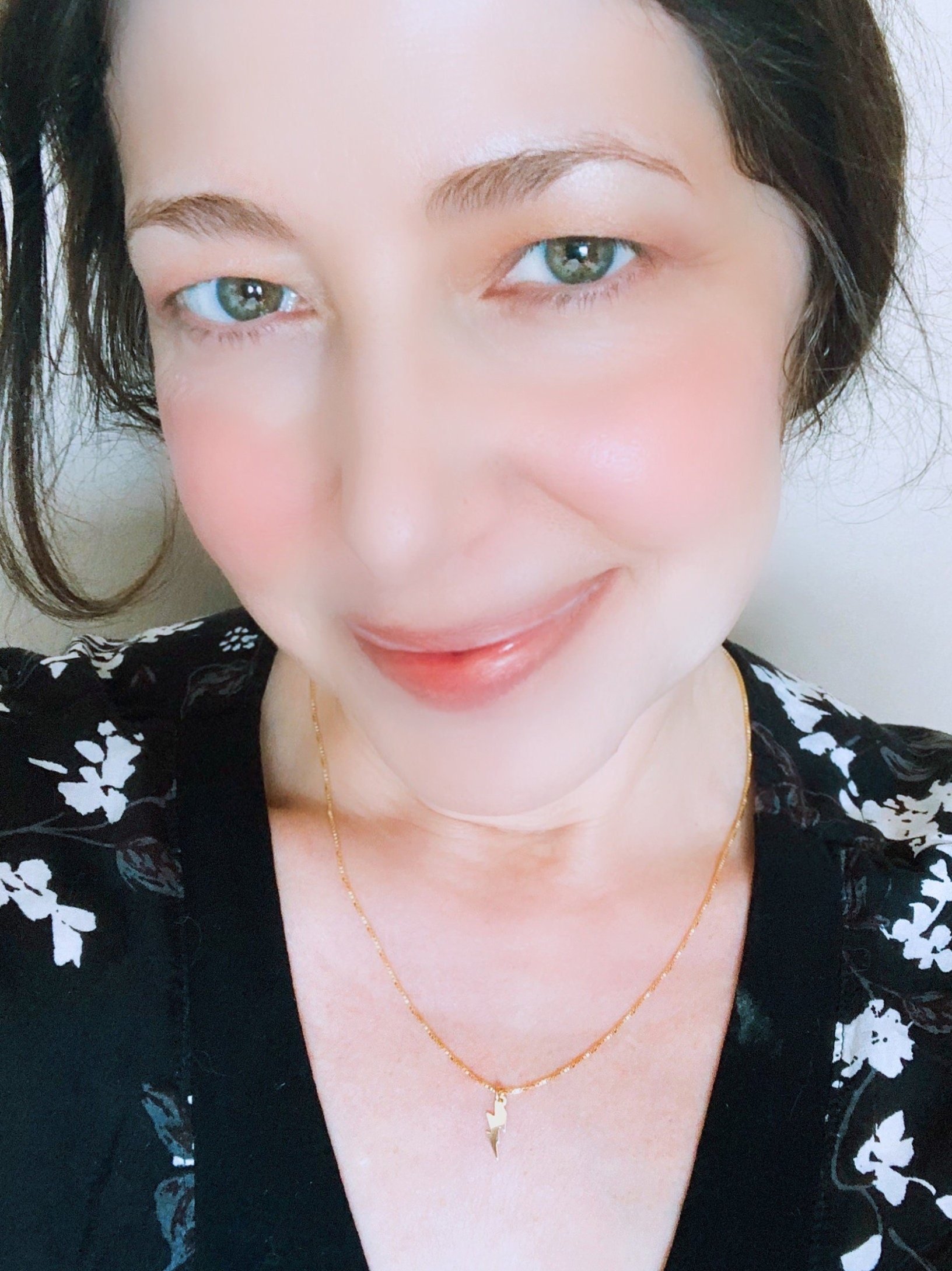BOWIE BOLT Charm Necklace Model Wearing