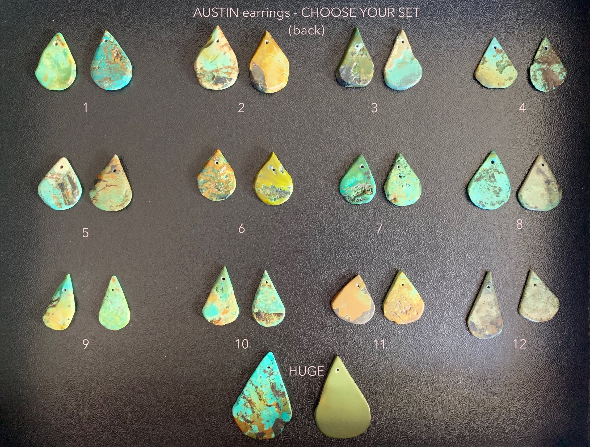AUSTIN Earrings Color Choices