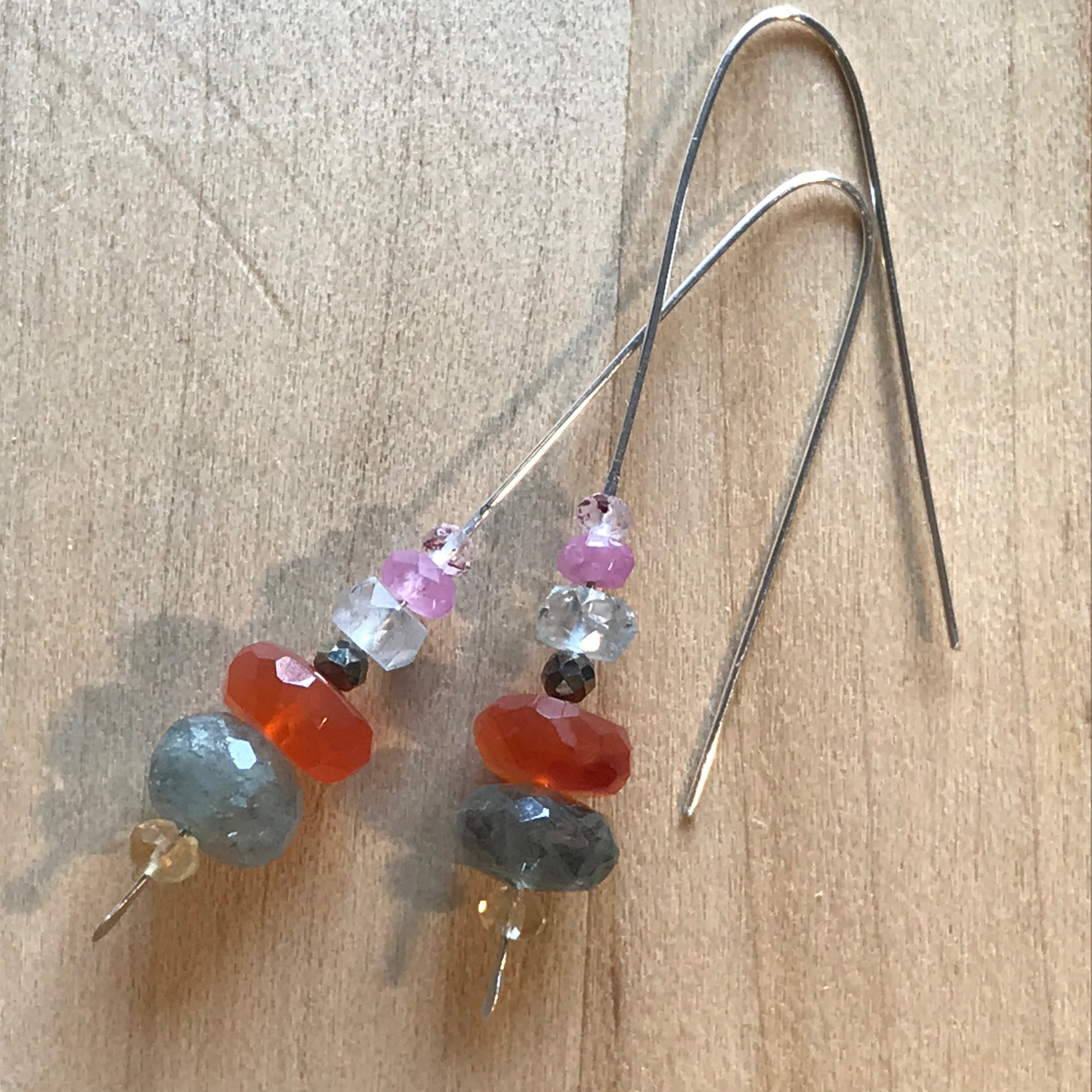 LILY Earrings Top View Up Close