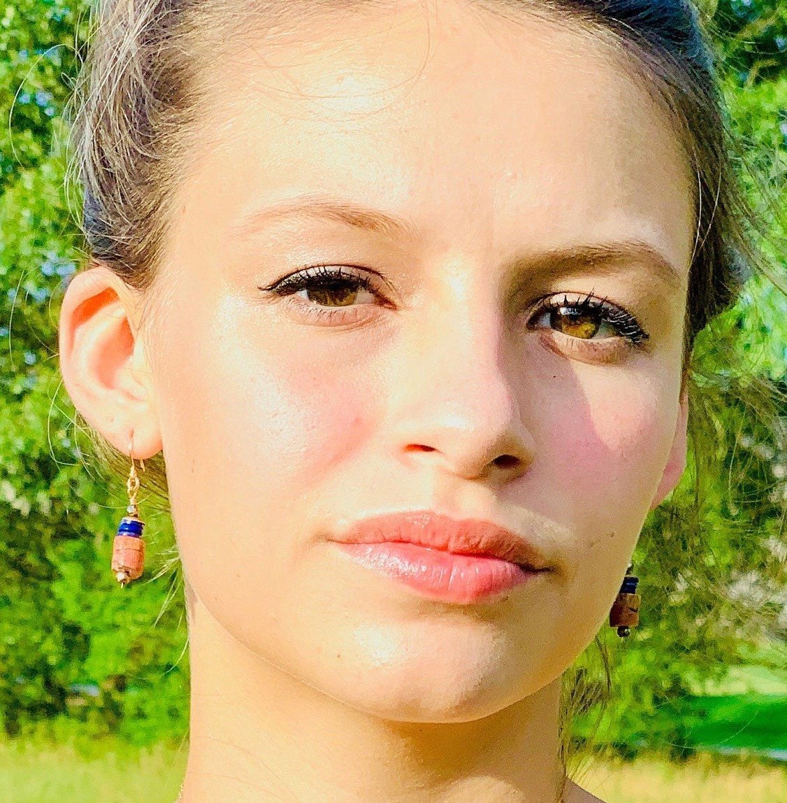 LILY Earrings Model Wearing
