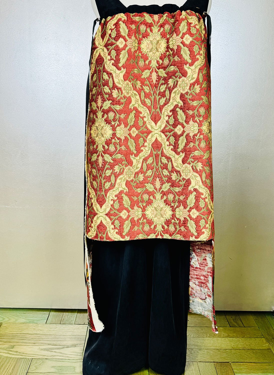 Piper skirt on mannequin shown as strapless dress front view reversed