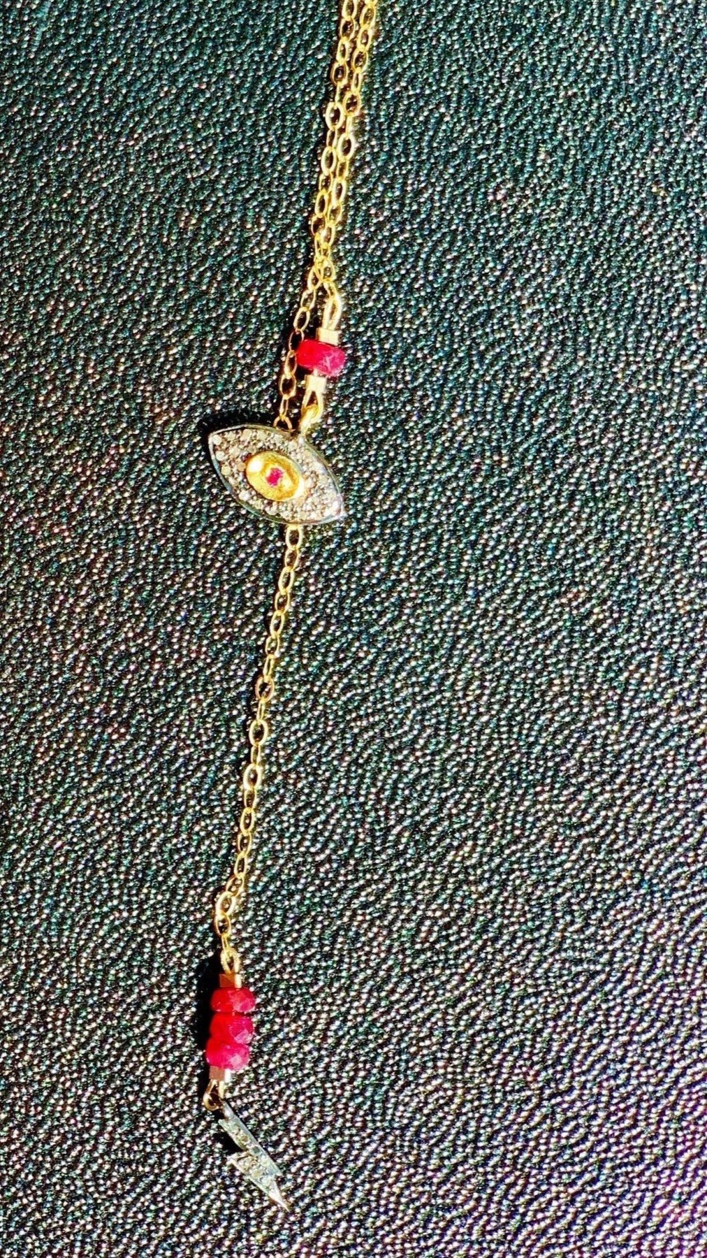DAHLIA Necklace Top Angle View