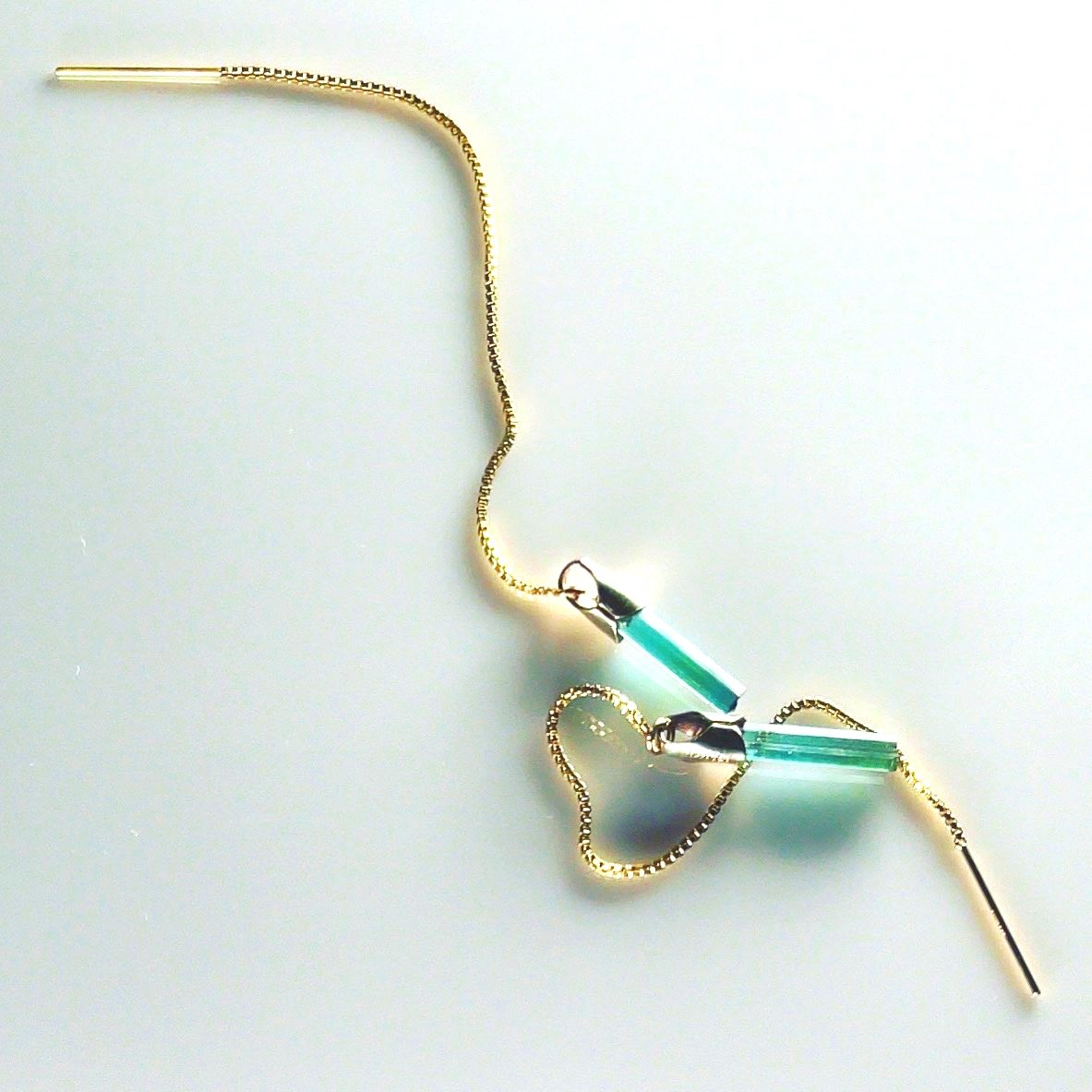MEADOW Threader Earrings Top View
