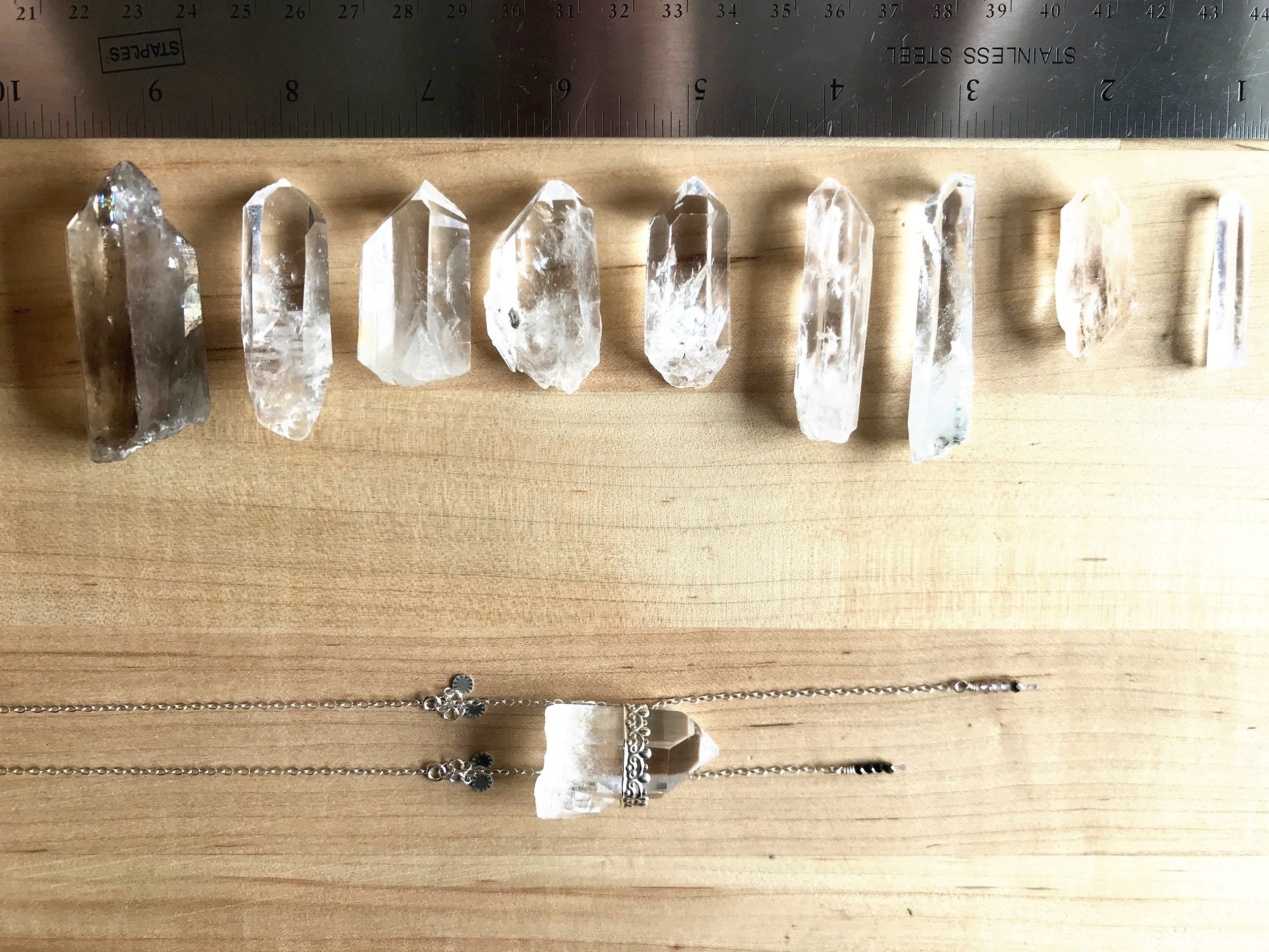 DIYA Crystal Point Necklace Choices