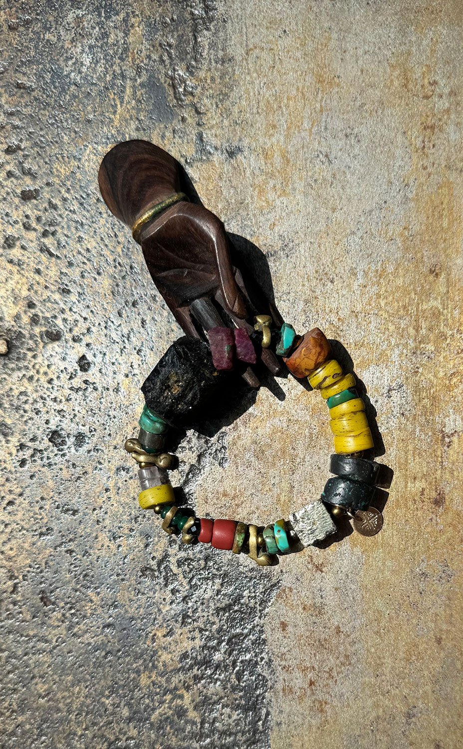 SADE Beaded Bracelet On Display