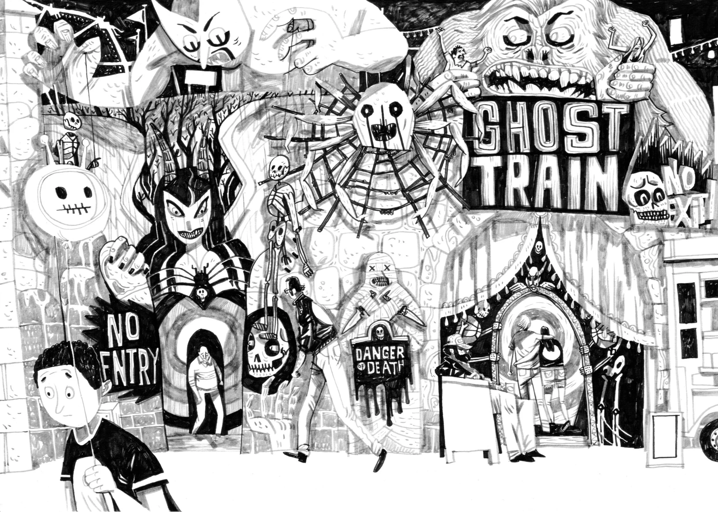 Warwick Johnson Cadwell — Inky Knuckles Comic Art