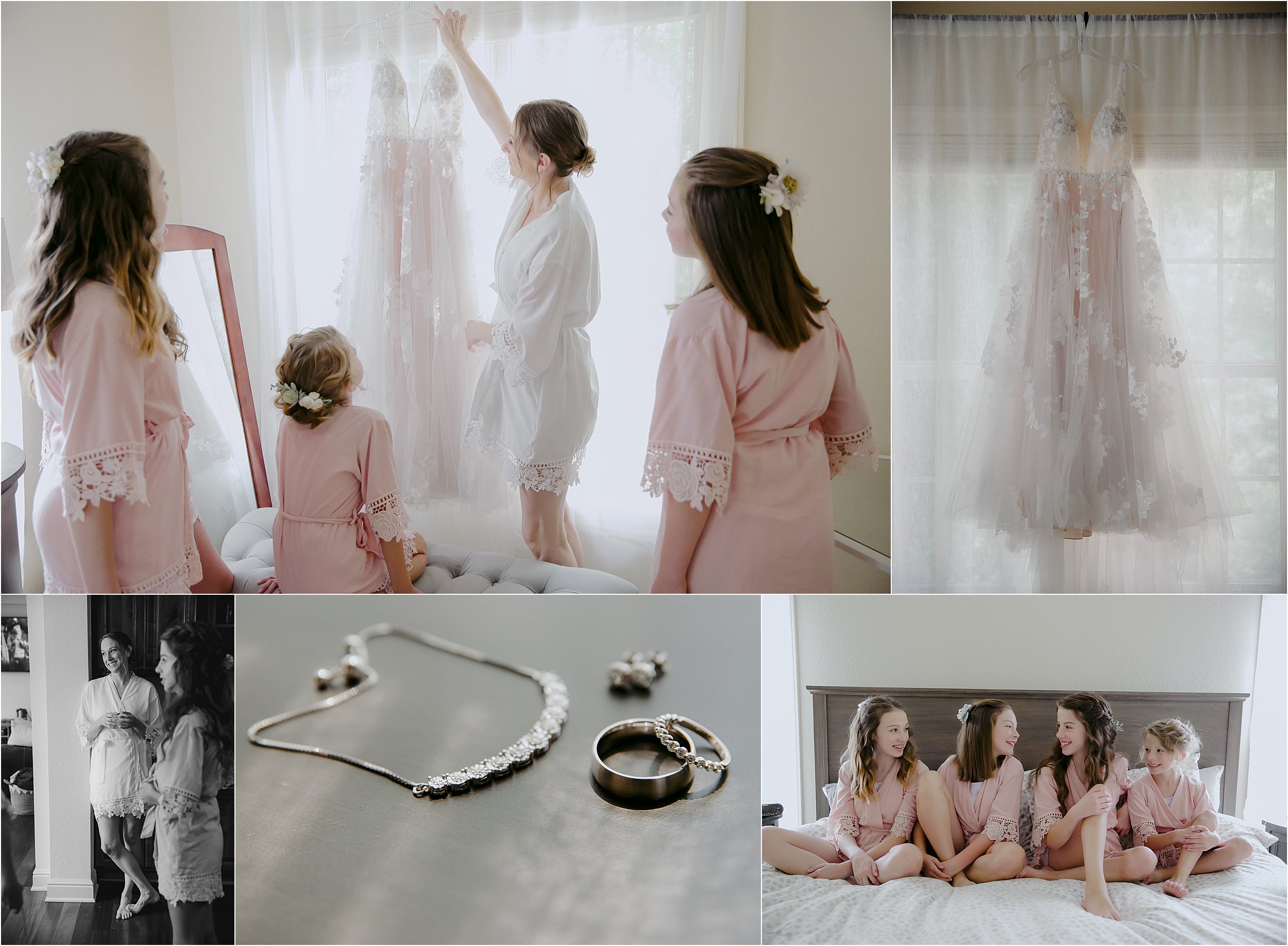 01-bride-white-robe-holding-wedding-dress-daughters-pink-robes-watching.JPG