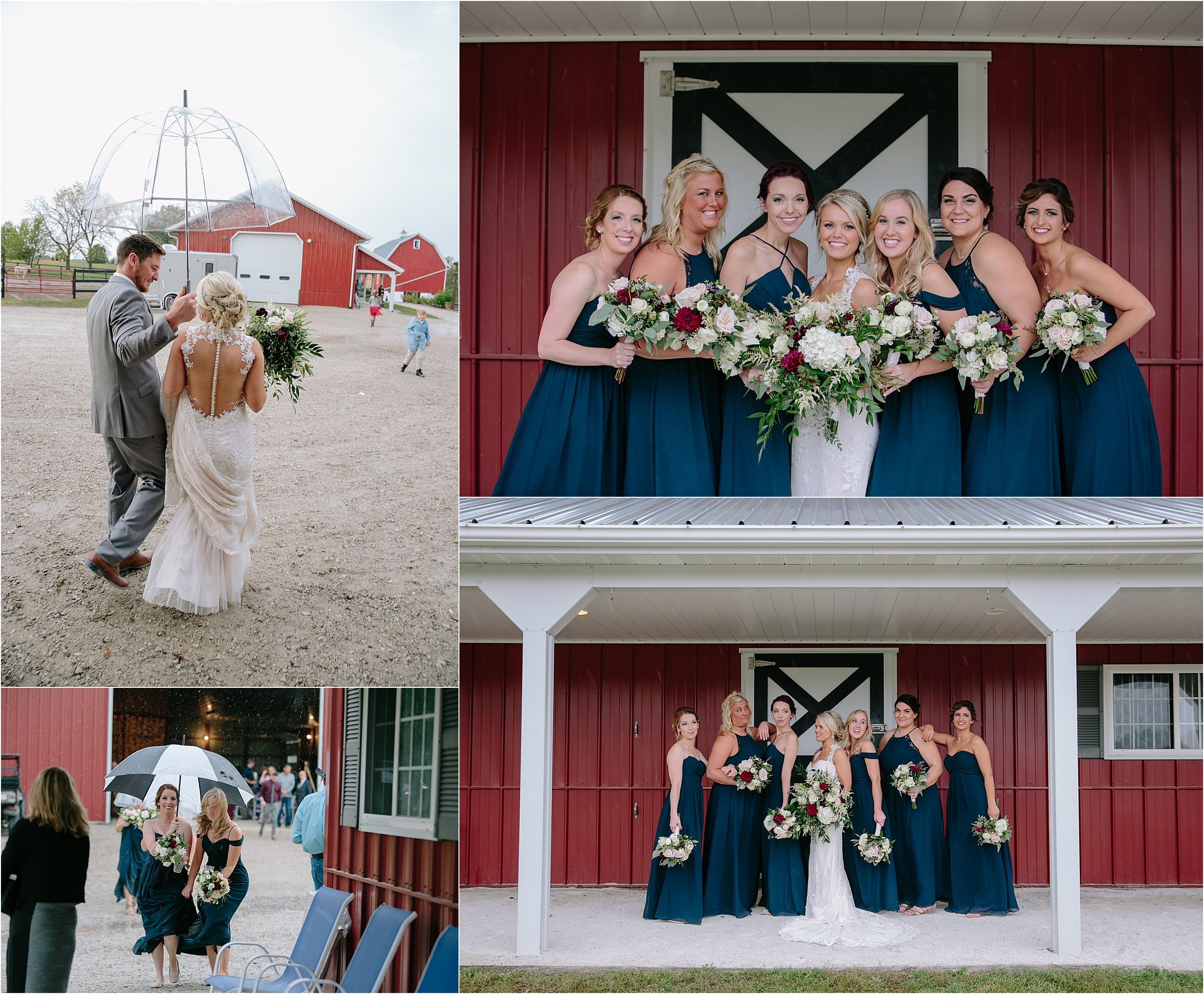 18-groom-holding-umbrella-over-bride-navy-bridesmaids-dresses.JPG