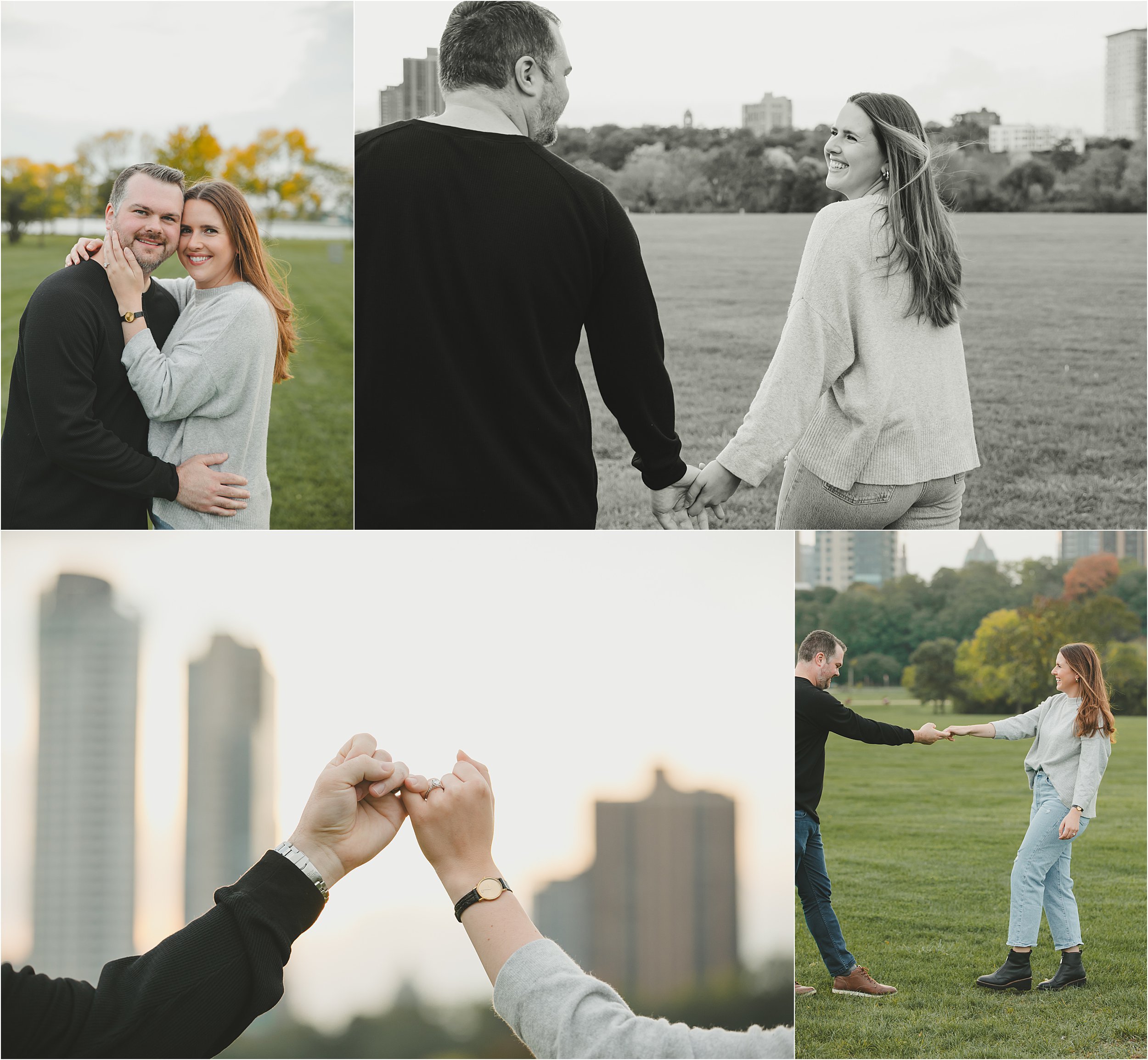 04-relaxed-candid-golden-hour-engagement-photos-lakefront-downtown.JPG