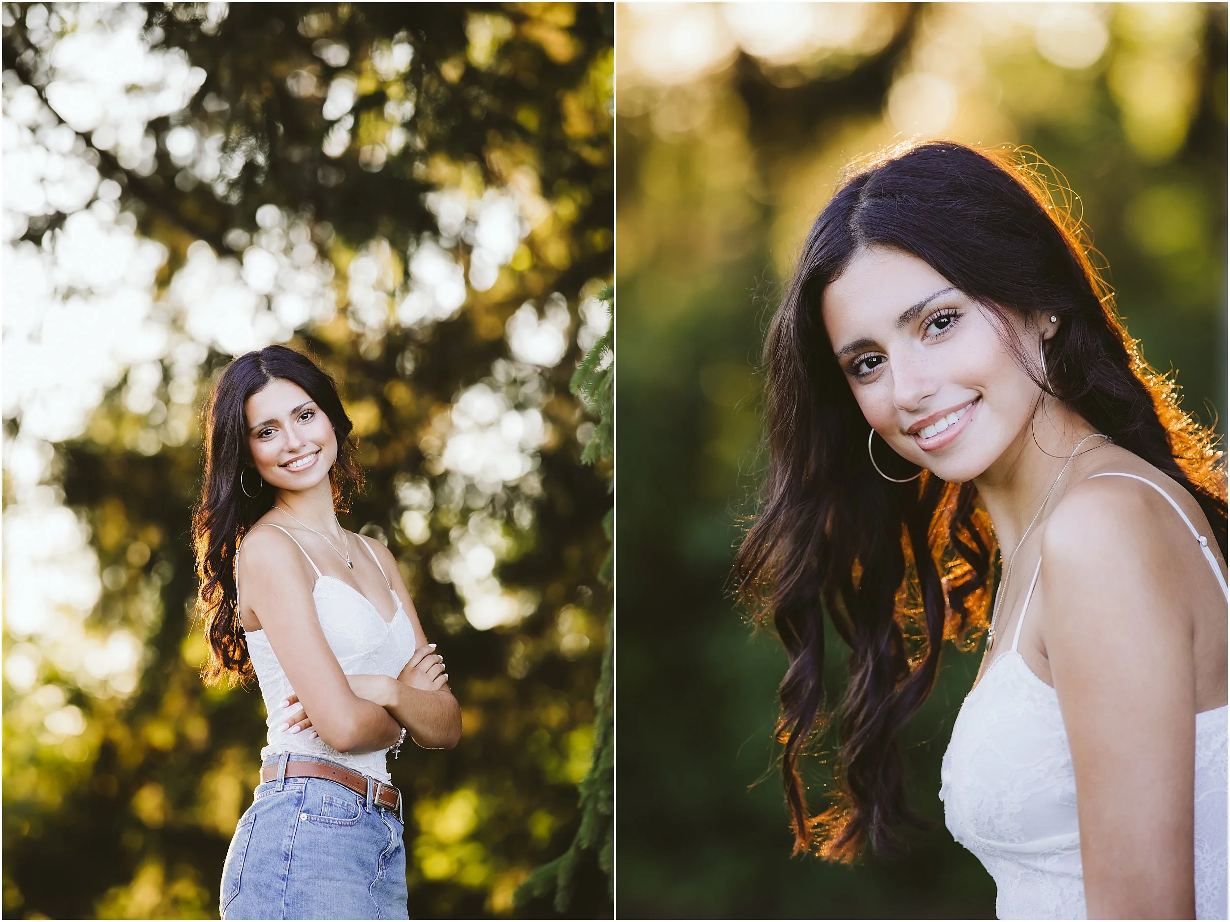 02-senior-shoot-sunset-golden-hour-flowers-fields-blue-hour-dark-haired-girl-white-tank-jean-shorts.JPG