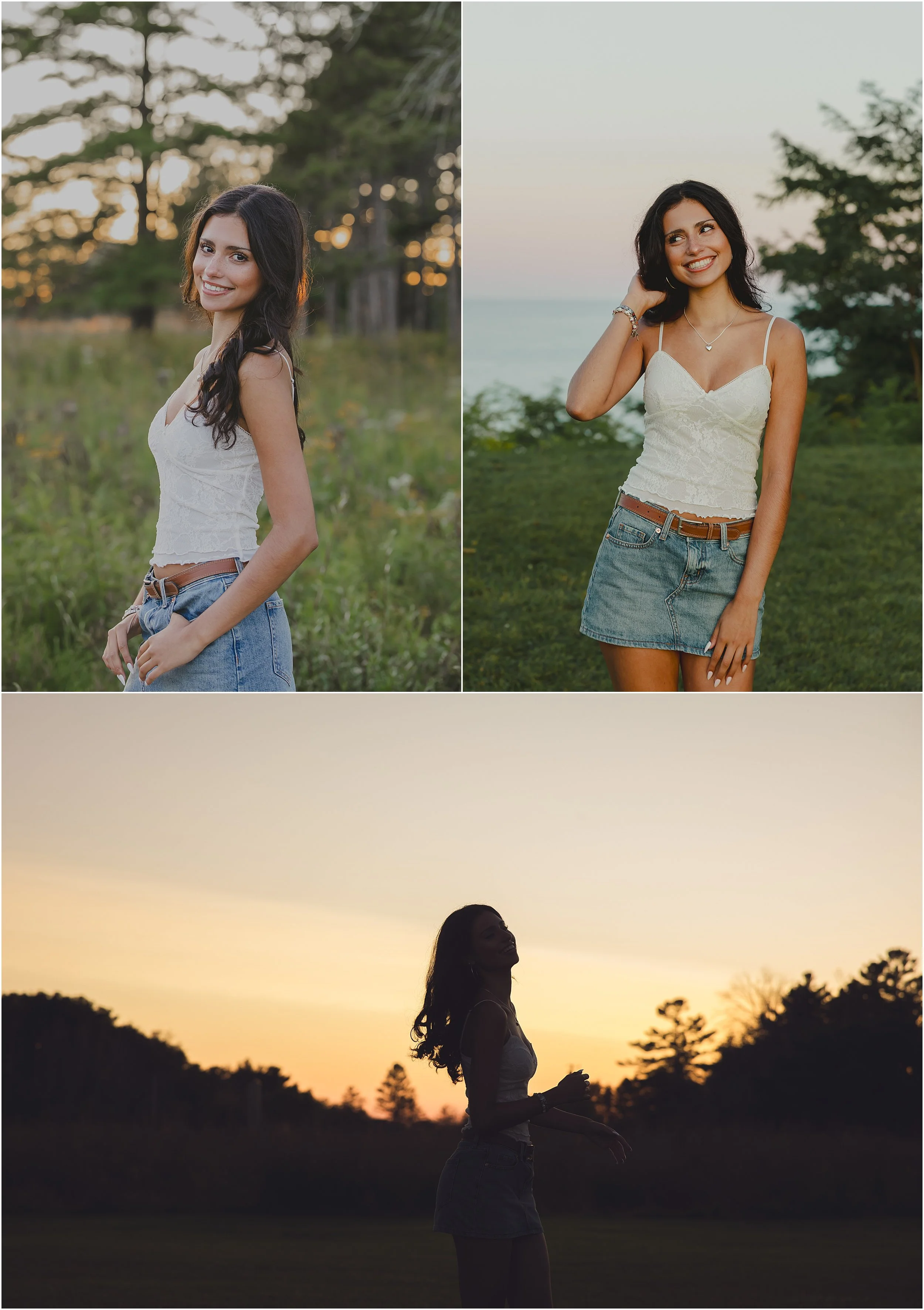 07-senior-shoot-sunset-golden-hour-flowers-fields-blue-hour-dark-haired-girl-white-tank-jean-shorts.JPG