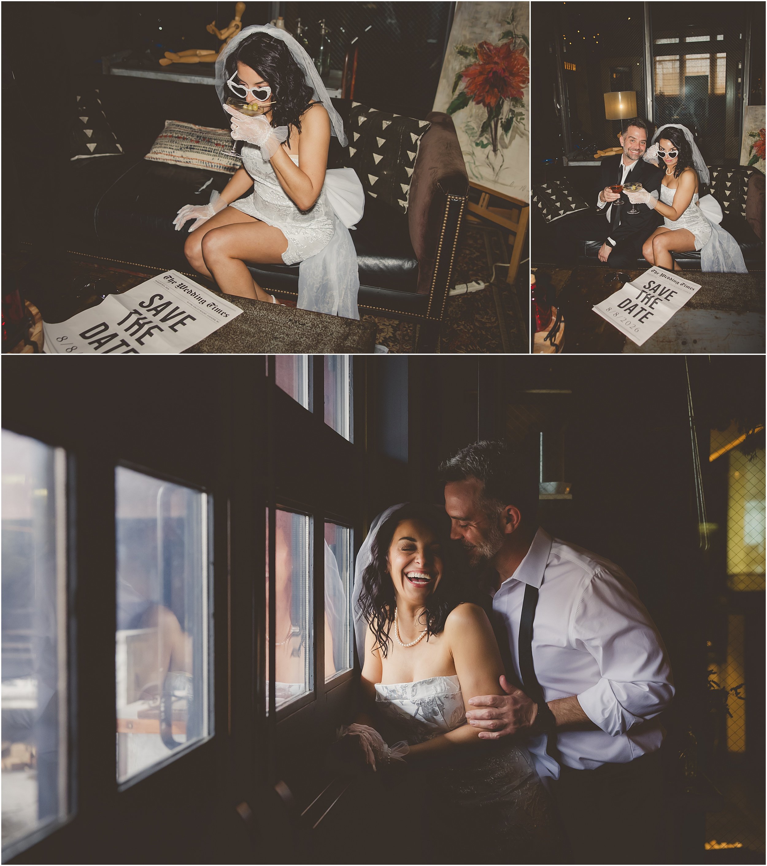 10-sexy-romantic-edgy-engagement-photos-iron-horse-hotel-lace-gloves-veil-big-white-bow-train-newspaper-drinks.JPG
