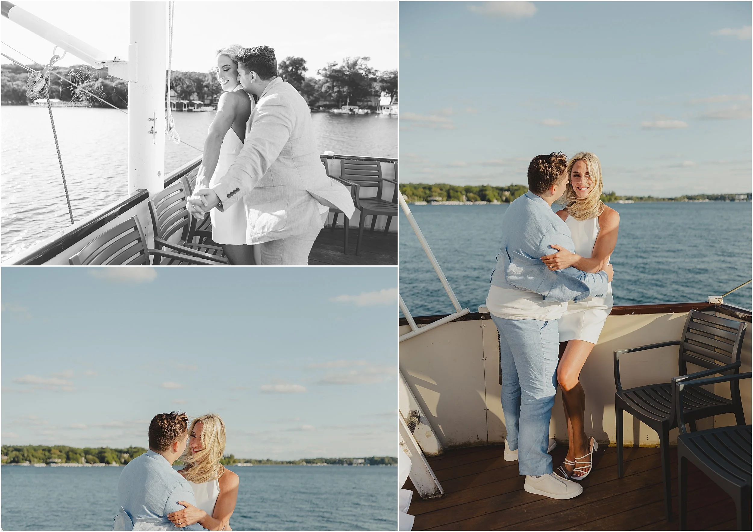 14-Lake-Geneva-boat-reheasal-sunset-cruise-bride-groom-blue-suit-white-dress-cape.JPG