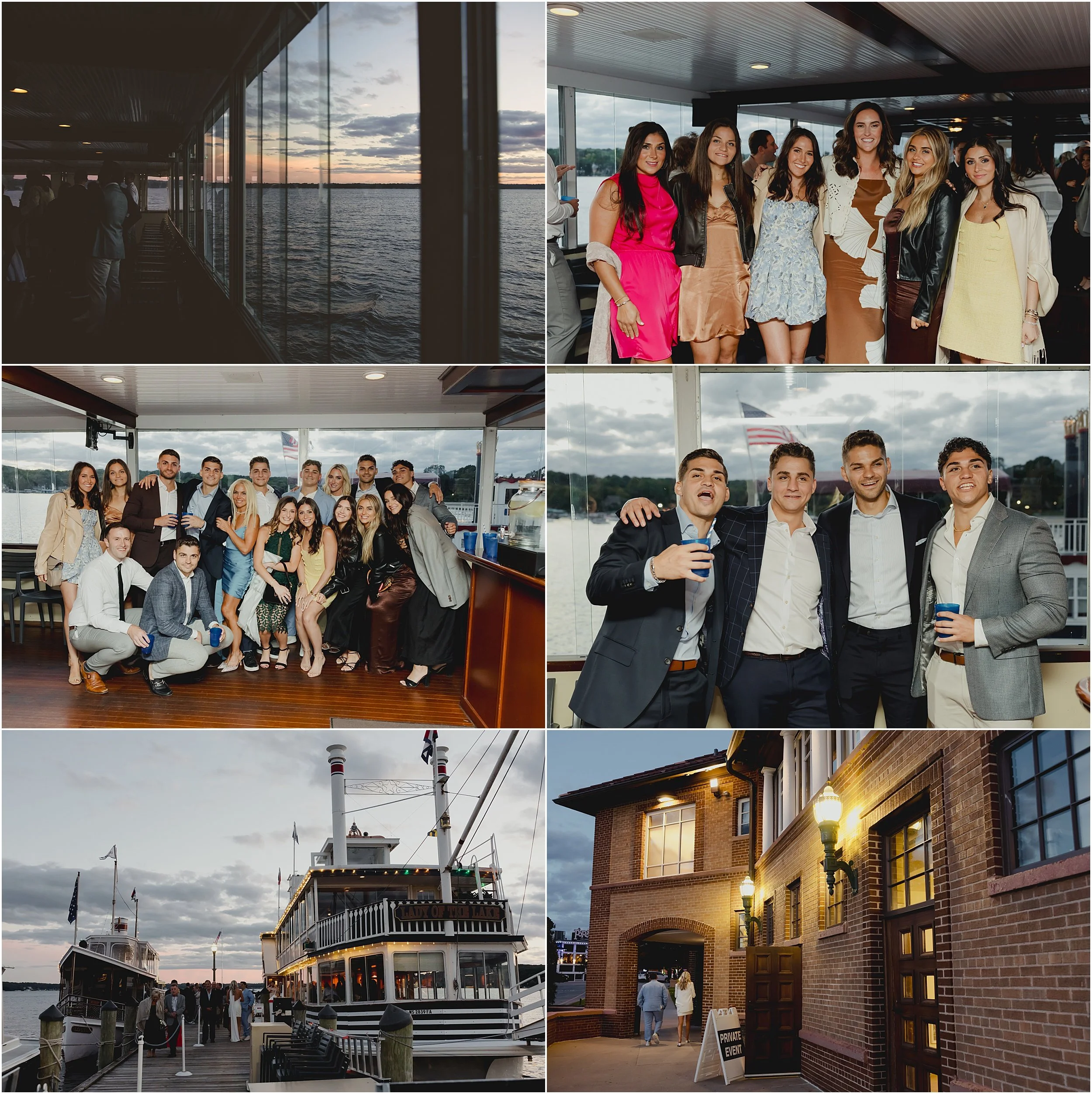 25-Lake-Geneva-boat-reheasal-sunset-cruise-bride-groom-blue-suit-white-dress-cape.JPG