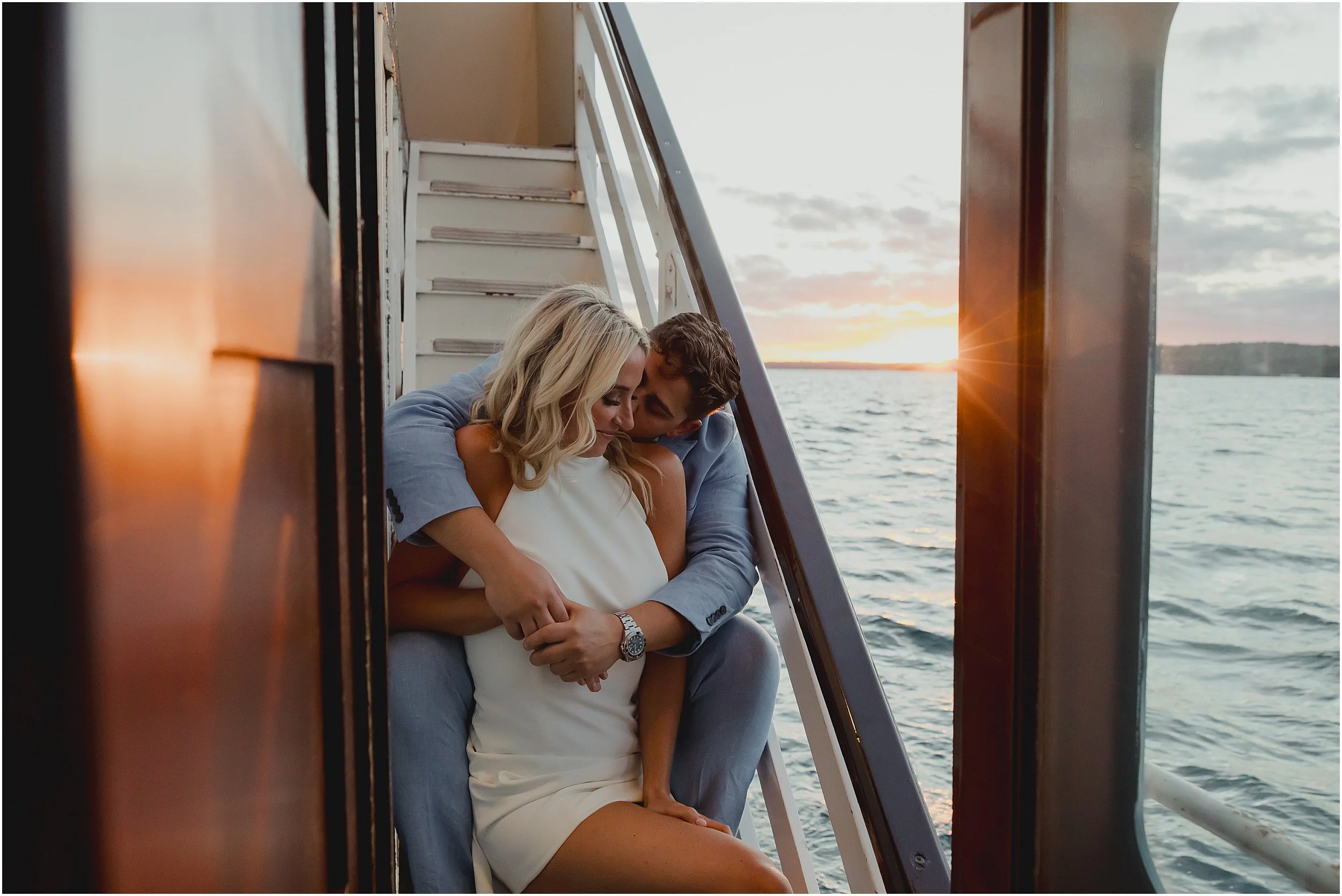 Lake Geneva Sunset Cruise Wedding Rehearsal | Lady of the Lake | Lake Geneva, WI