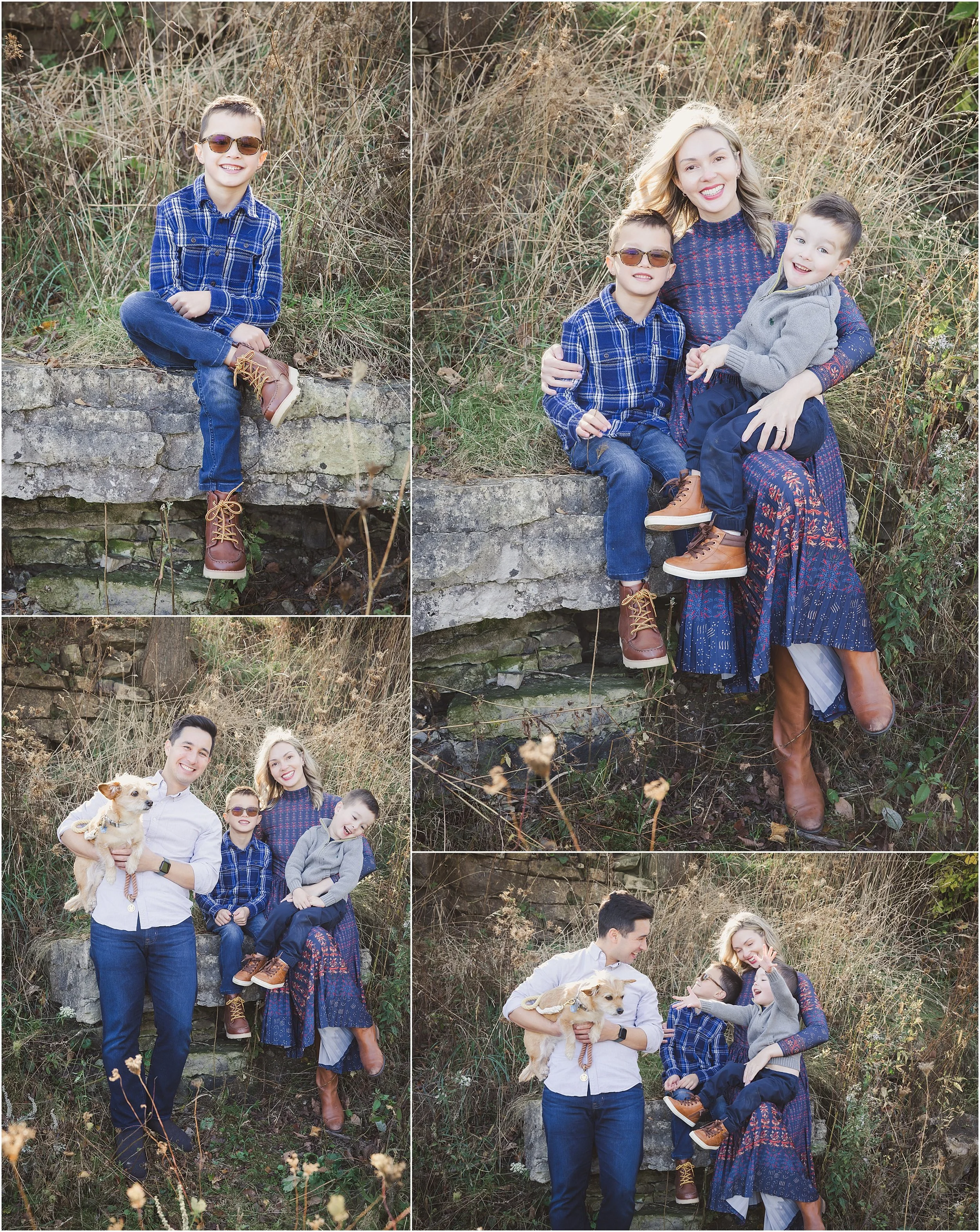 12-family-photo-session-with-dog-fall-leaves-blue-lake-gathering-sticks.JPG