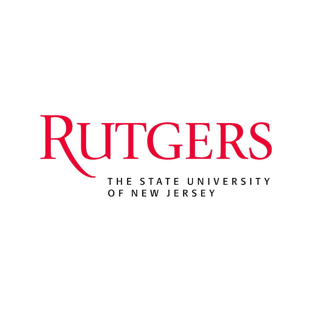 Rutgers University logo with red text and black tagline on a white background.
