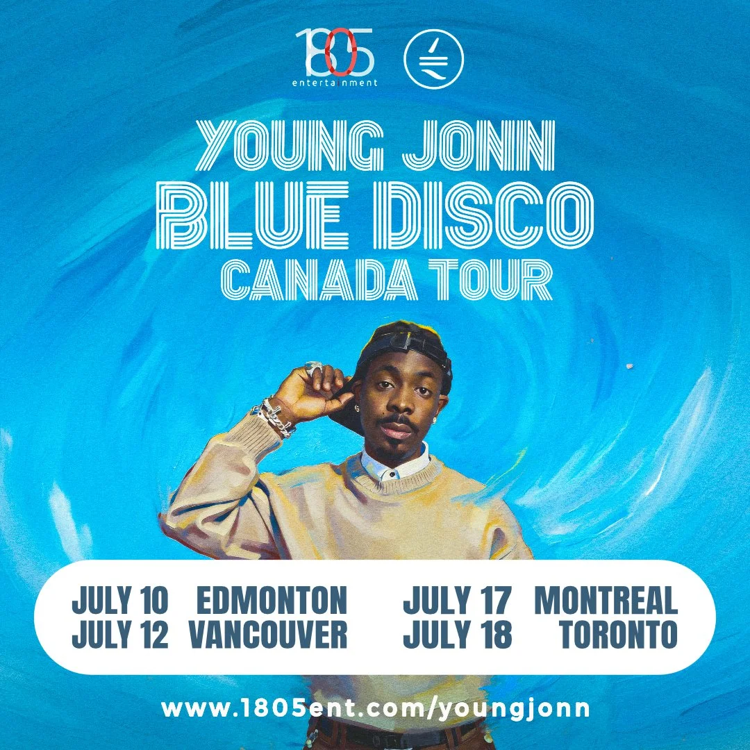 Young Jonn Blue Disco Canada Tour 2026 Flyer