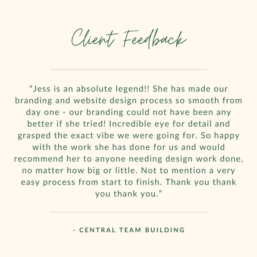 Love hearing from clients post-project! 😍
Creating their branding and print-based collateral, to seamlessly evolving the brand digitally and building a custom-designed website on Squarespace. Ensuring every element is cohesive from start to finish! 