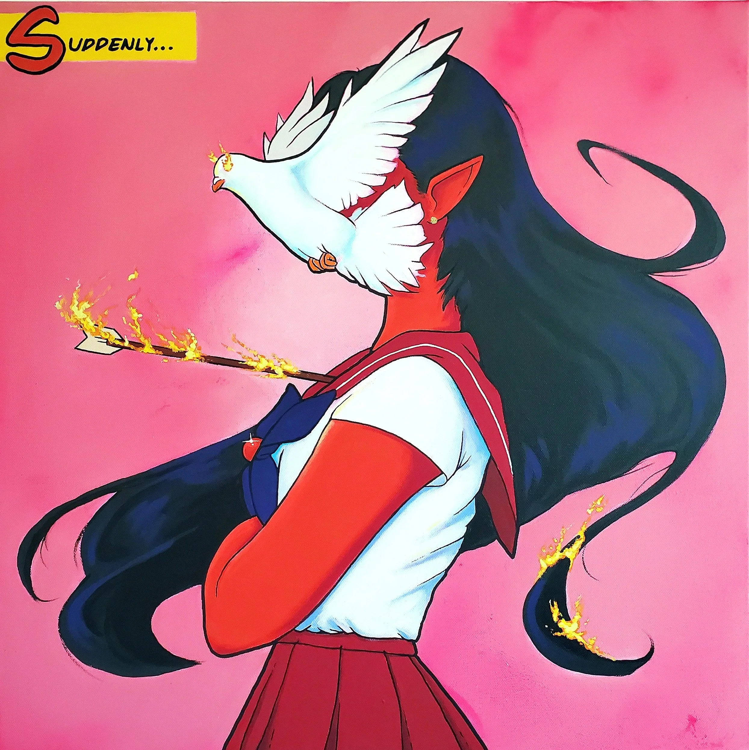 This Song Is About You
24x24" acrylic on canvas, 2025