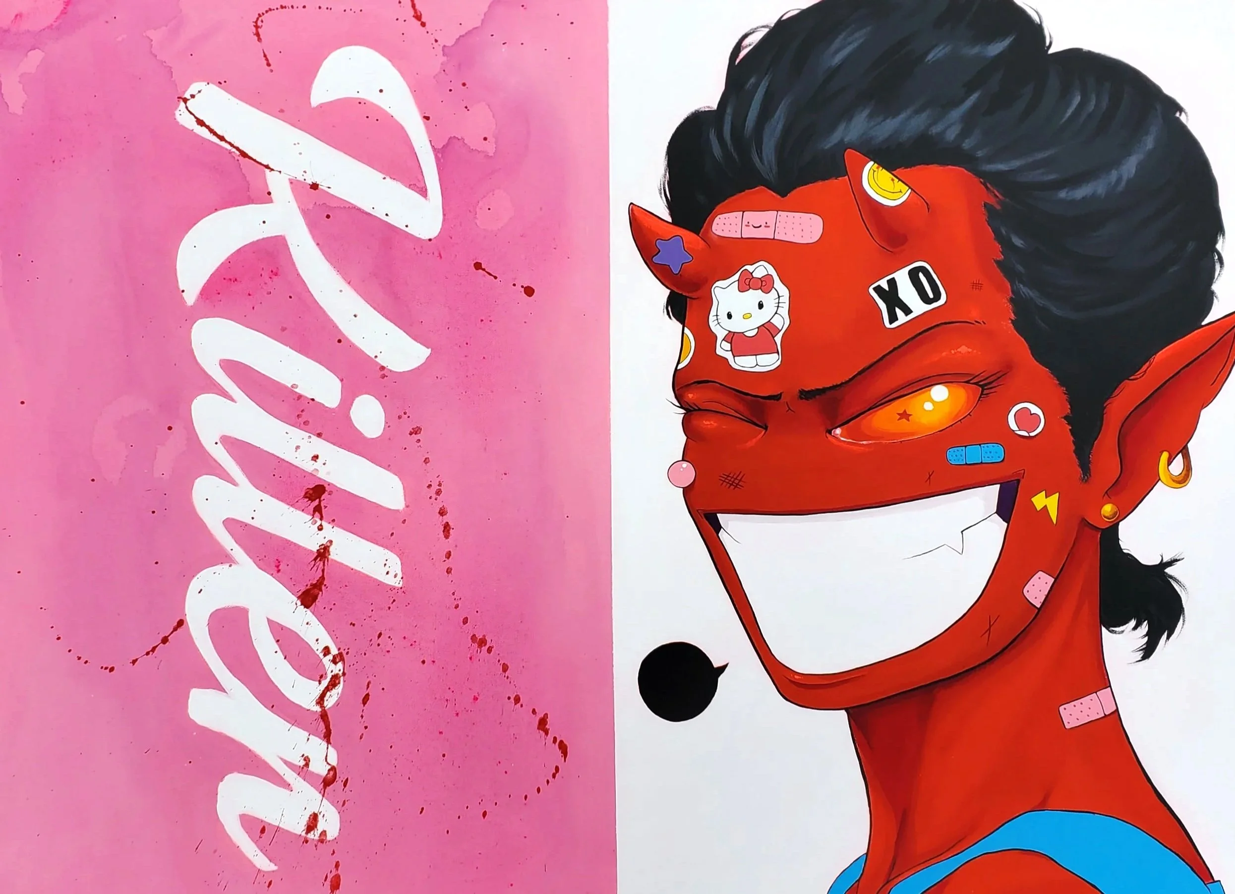 KILLER
30x40" acrylic on canvas, 2025