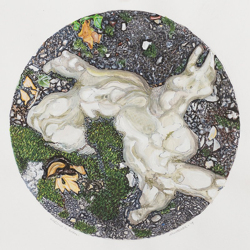Boboli Giardino, Giclle, on Fluid Paper, 18"x18", 2021