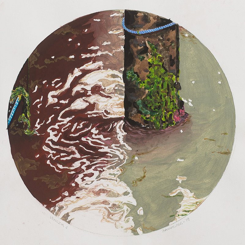 Venizia Due, Giclle, on Fluid Paper, 18"x18", 2021