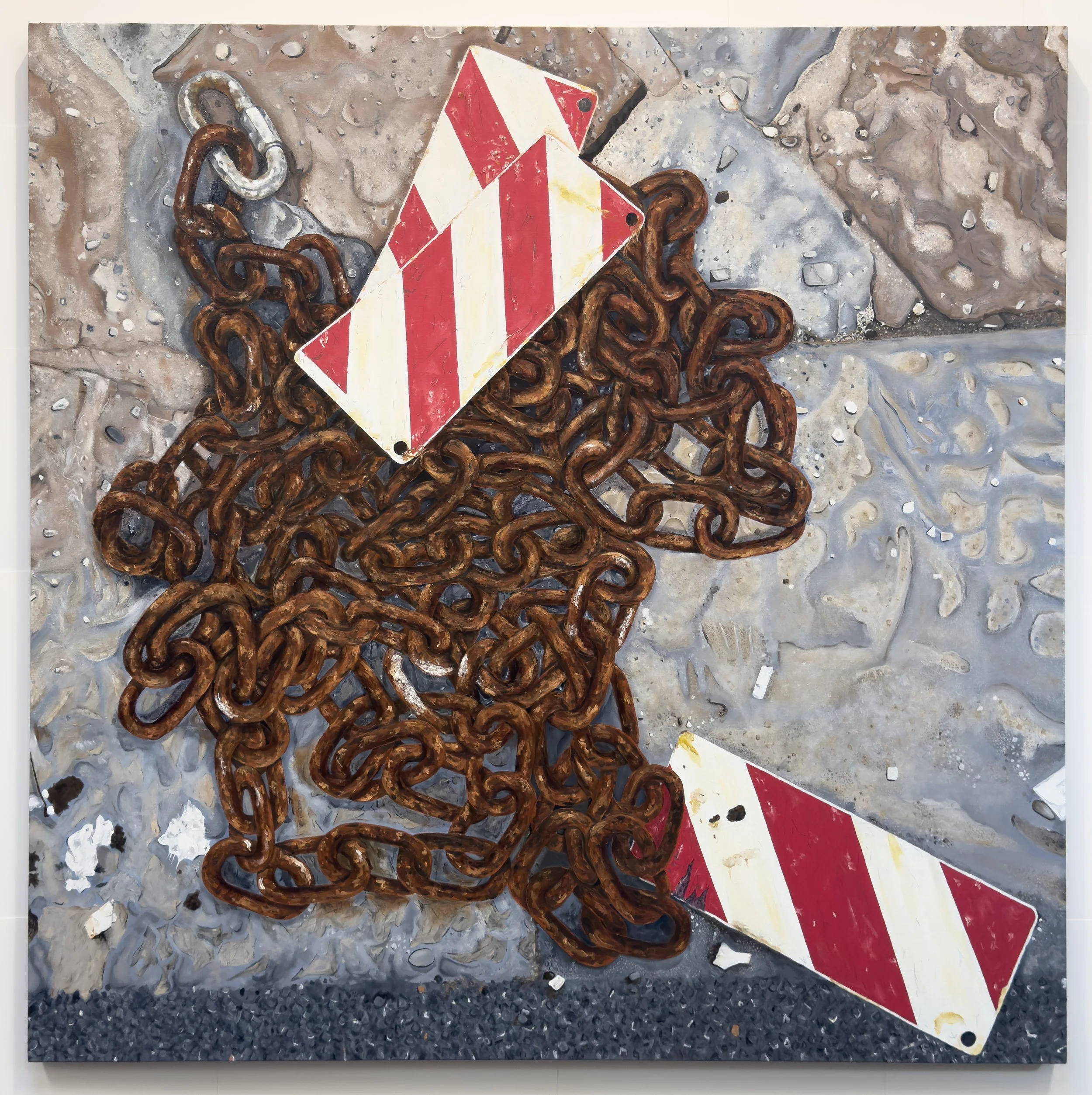 Piazza Strozzi, Oil/Canvas, 60"x60", 2025