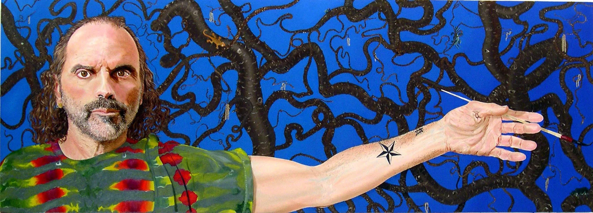 Harry and Me, Oil on Canvas, 72"x24", 2004