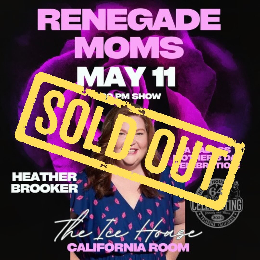🚨SOLD OUT!! 😱 Thank you to everyone who bought tickets to the #MothersDay show at @theicehousecc!! This is an incredible lineup and it&rsquo;s going to be a great show! Stay tuned for details on the next one. 👊🏻

🎙️And if you have a club in your