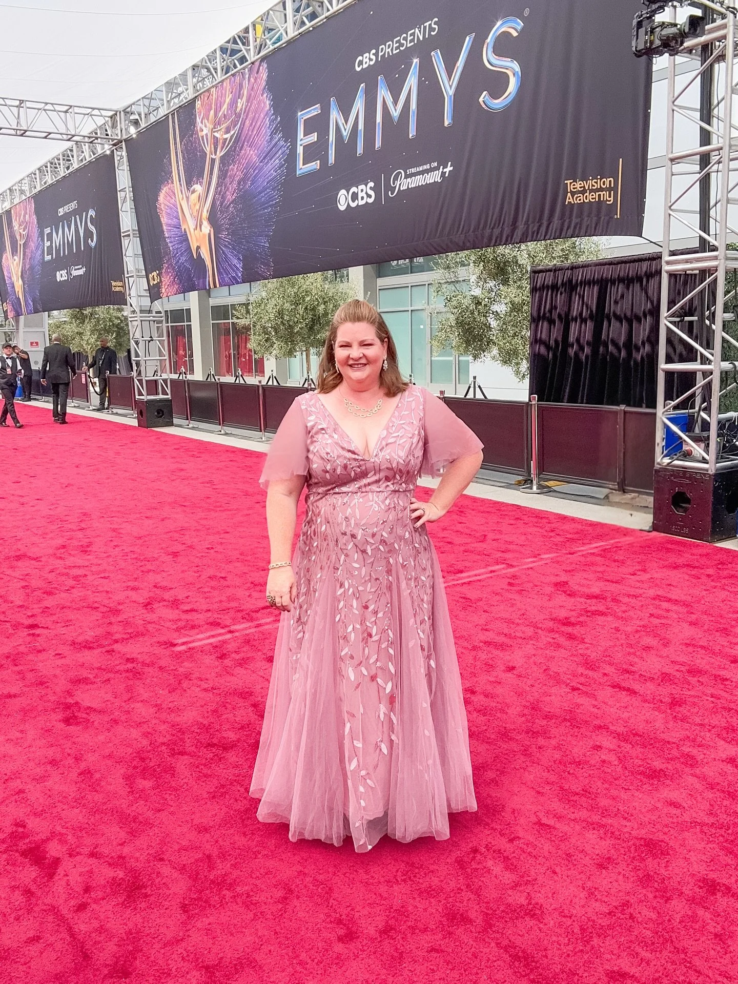 💞Pink is my signature color💞 or at least it is for today! 

Thank you to everyone who helped me pick a dress to wear for the Emmys! The red carpet is heating up, literally, as I write this and I&rsquo;m hoping I don&rsquo;t sweat all over some of m