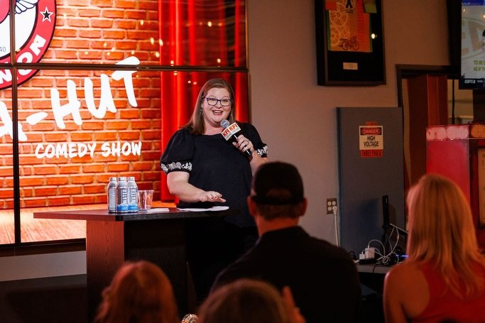 Celebrated 10 years of @garyandshannon at Brewery X last Saturday and somehow I was trusted with the mic. 😆🎤 

The room was full, the jokes were flying, and Gary and Shannon took their roasting like champs 😜🙌🏻

Congrats on a decade of great radi