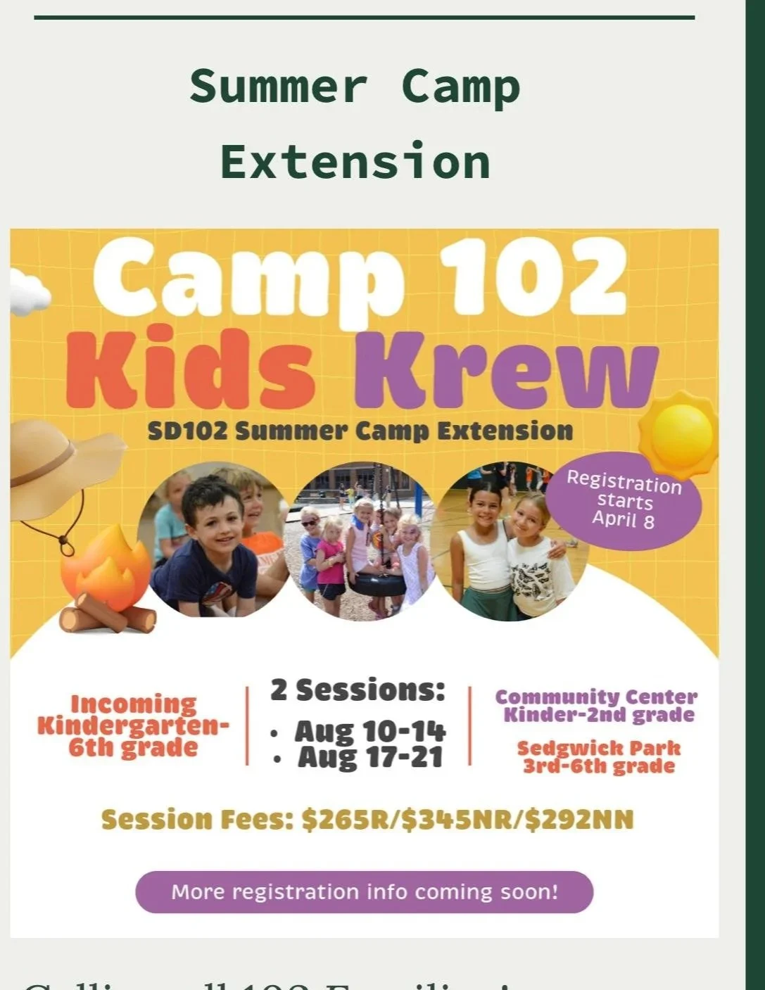 Park District of La Grange - Camp 102 Kids Krew