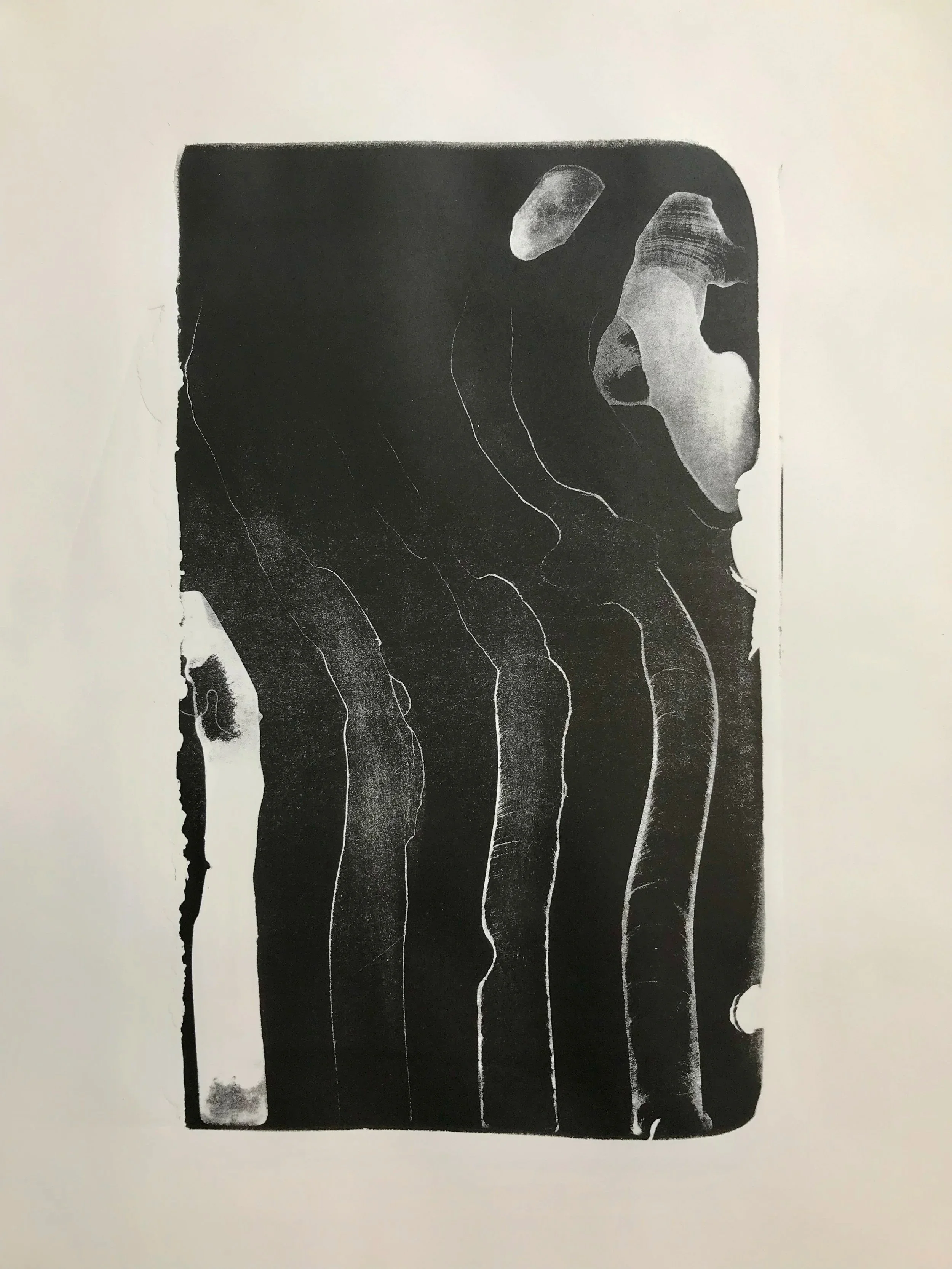Unfolding Tide, Stone Lithography