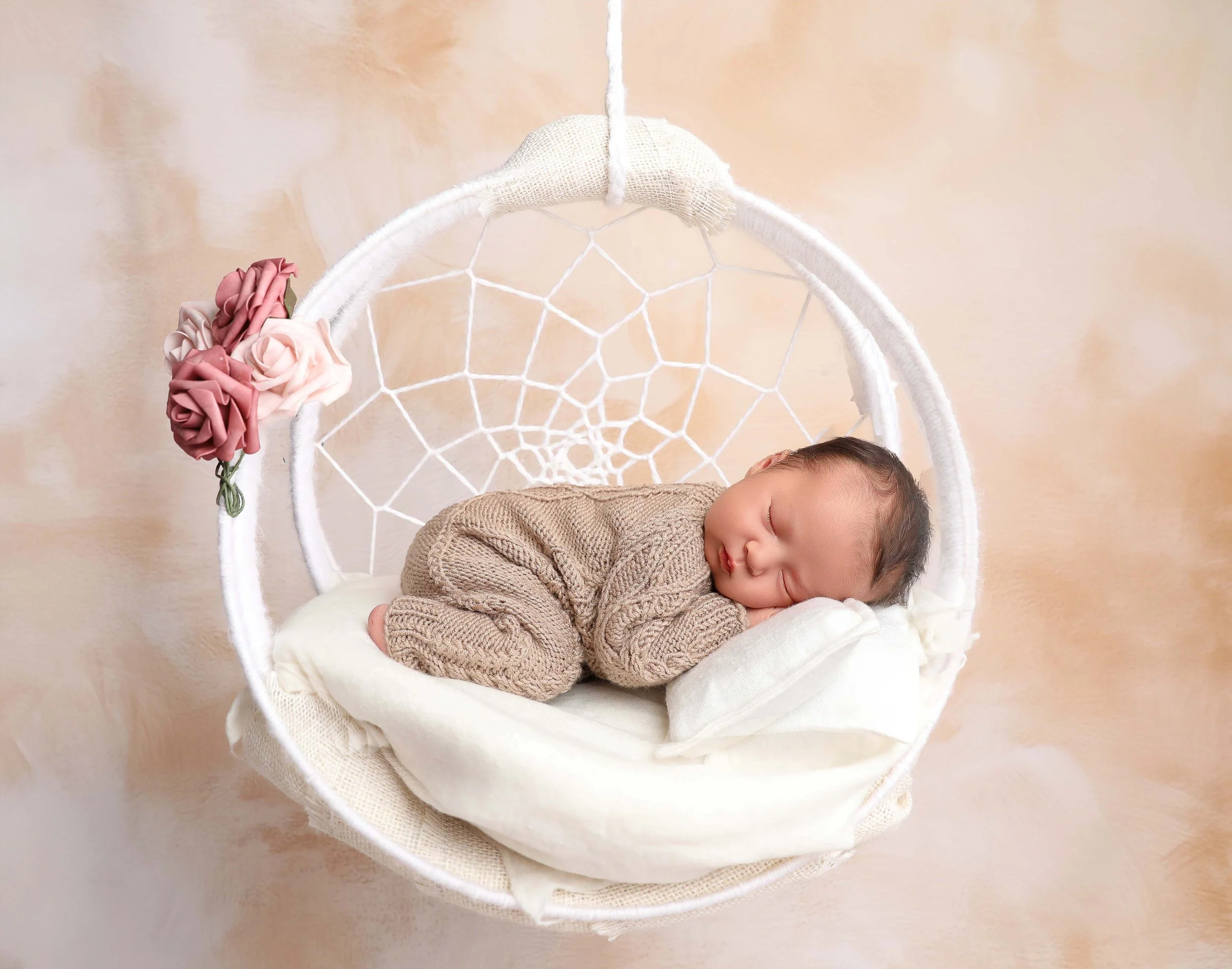Newborn photography safety composite photo
